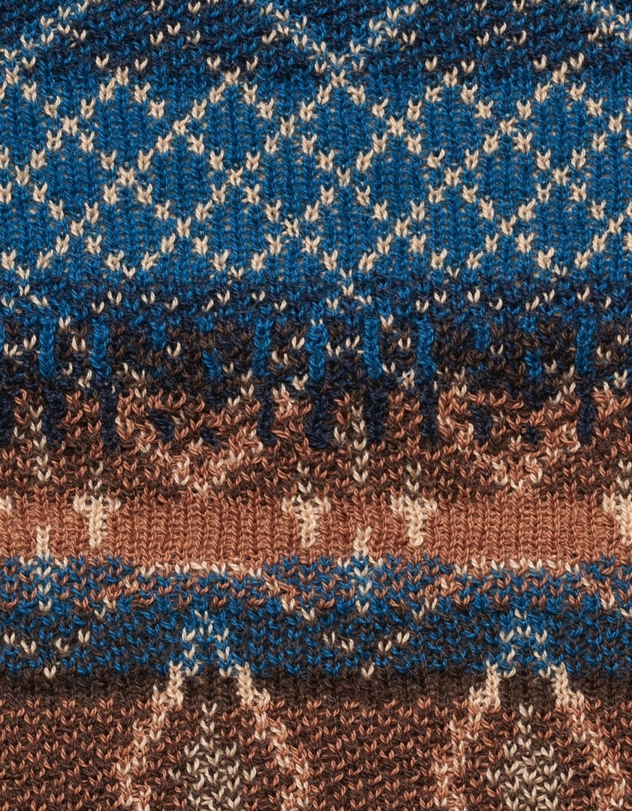 bugatti Rollkragenpullover, mit Multicolor-Muster