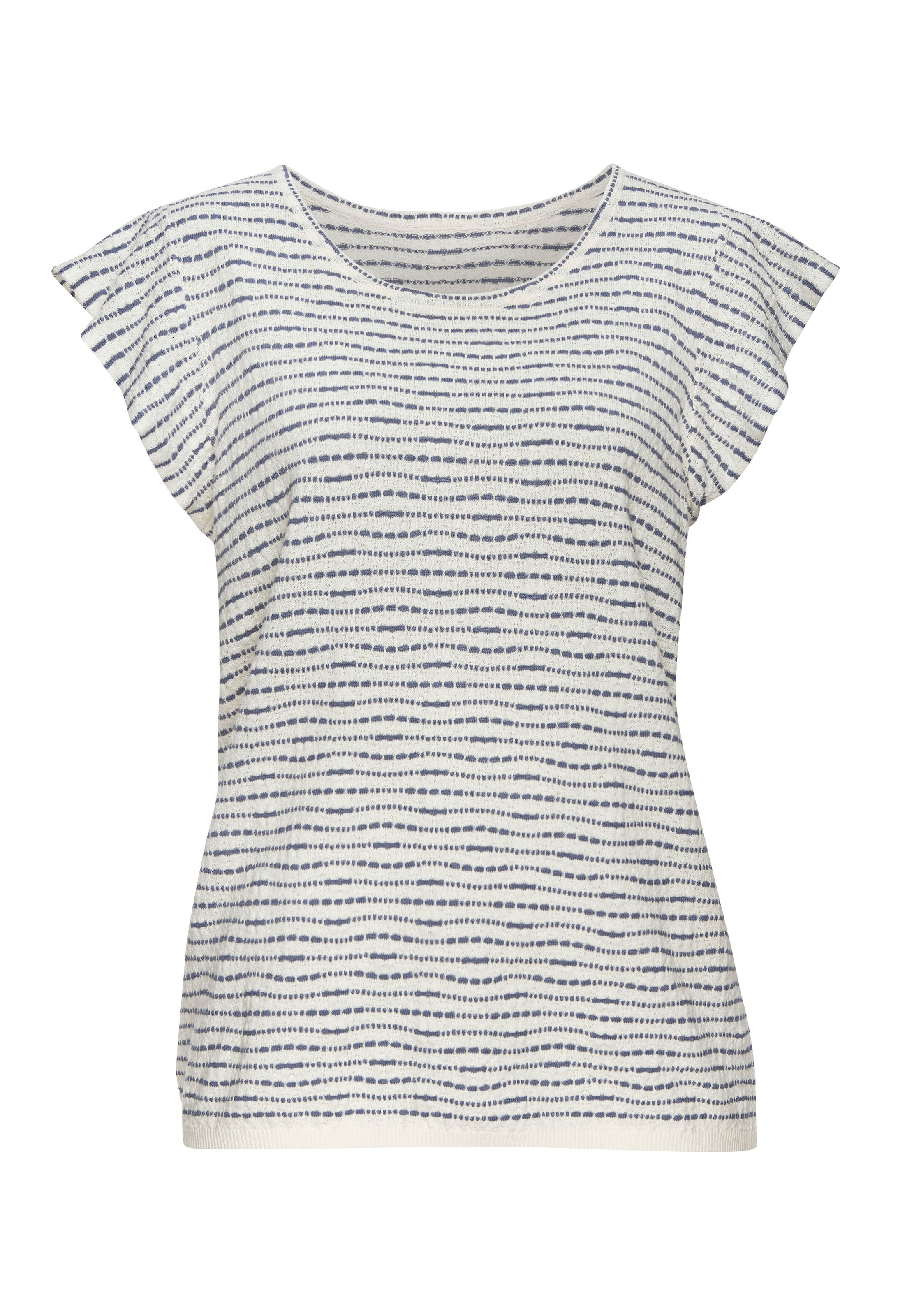 Vivance Rundhalsshirt "mit Flügelärmelchen", aus leichter Feinstrickqualitä günstig online kaufen