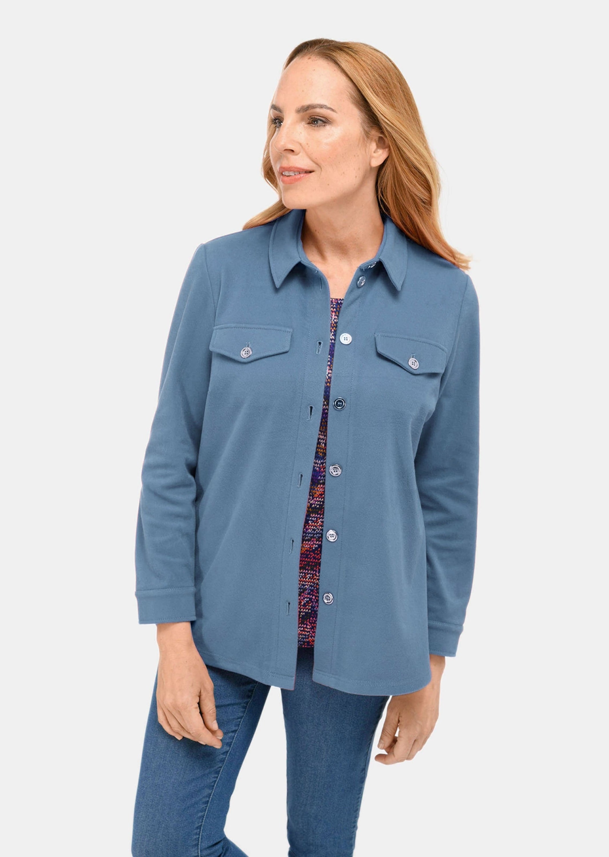 GOLDNER Kurzjacke »Hemdjacke moderne Hemdjacke in trageangenehmer Qualität«