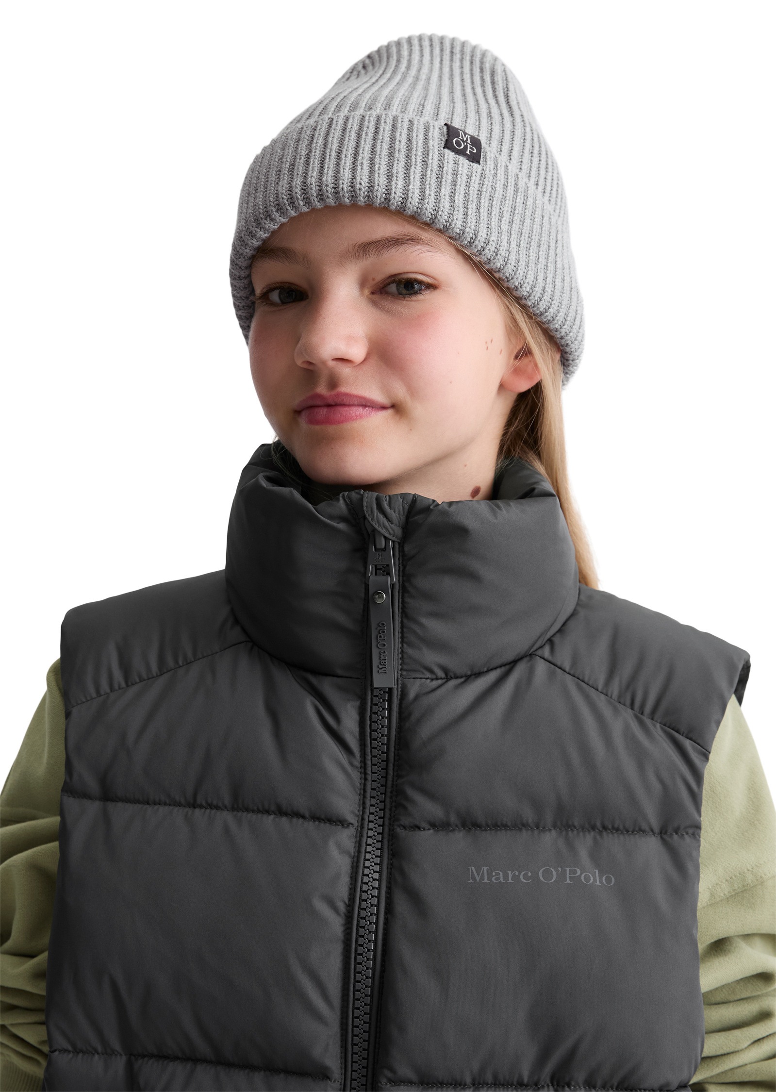 Marc O'Polo Outdoorjacke »aus recyceltem Polyester«, ohne Kapuze