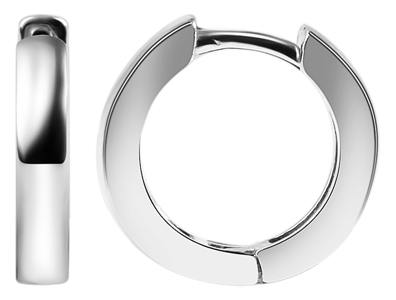 Paar Creolen ADELIA´S "Damen Creolen aus poliertem 925 Sterling Silber Ø 10 mm", silber, Ohrringe, Damen, Damen, Silber 925 (Sterlingsilber)