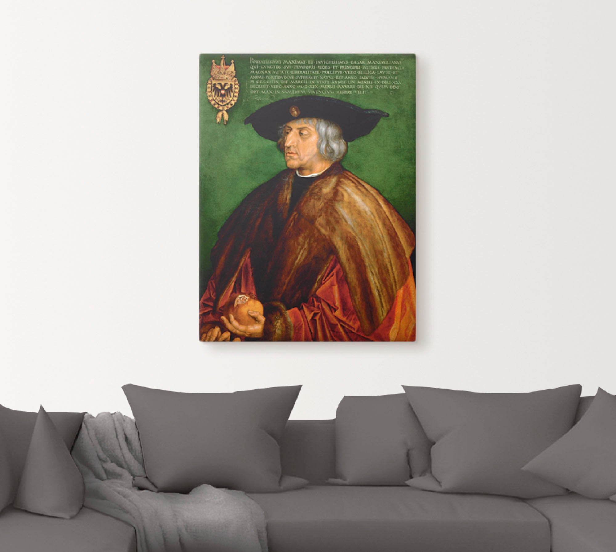 Artland Leinwandbild "Kaiser Maximilian I. 1519.", Menschen, (1 St.), auf K günstig online kaufen