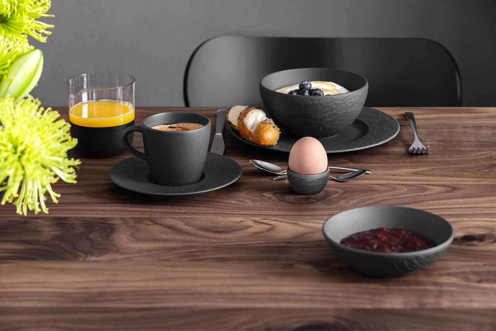 Villeroy & Boch Eierbecher »Eierbecher Manufacture Rock ø 4,8 cm schwarz«