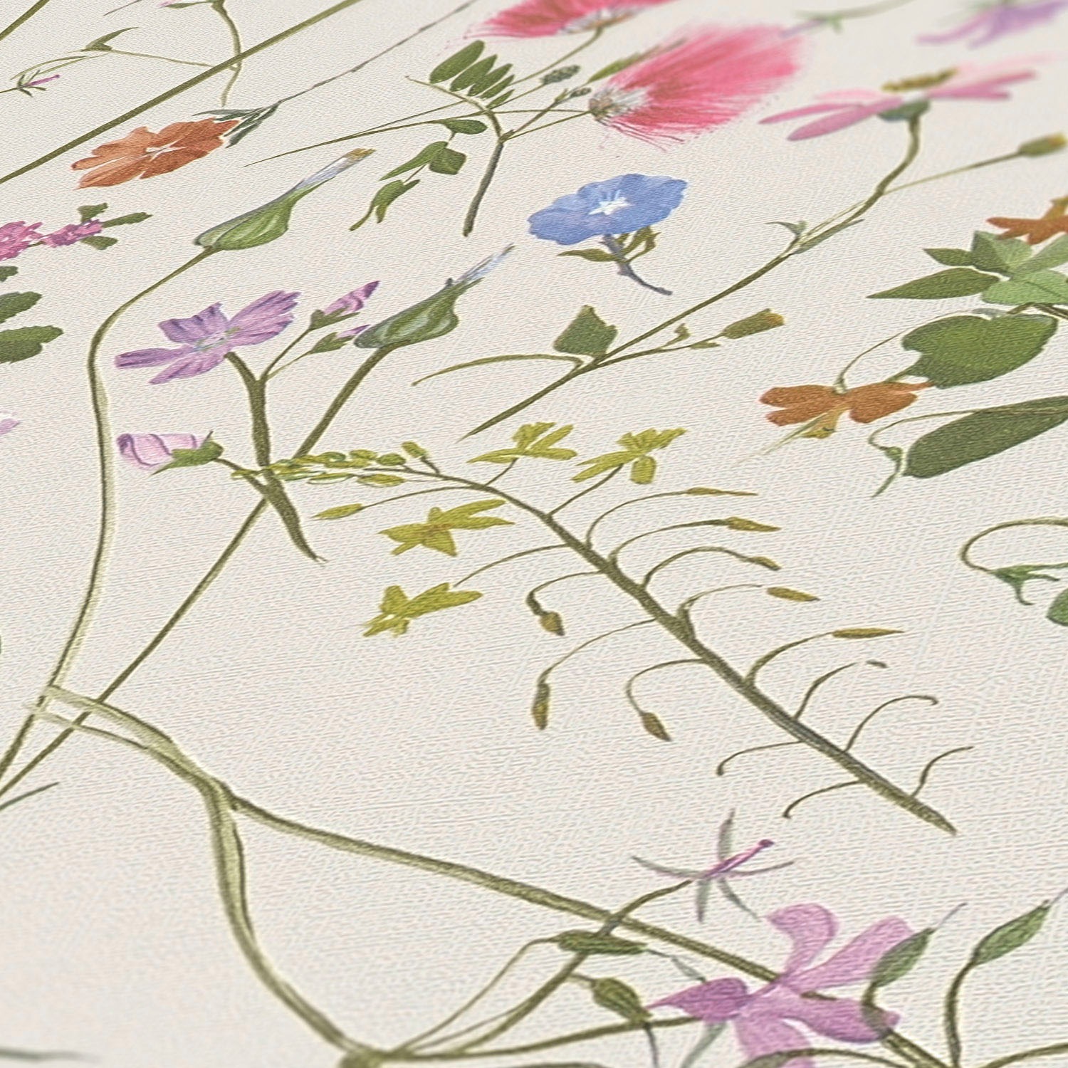 living walls Vliestapete »House of Turnowsky Designertapete Blumenwiese«, matt-gemustert-neutral, Blümchen Landhaus Floral Tapeten Wohnzimmer Schlafzimmer Küche Design