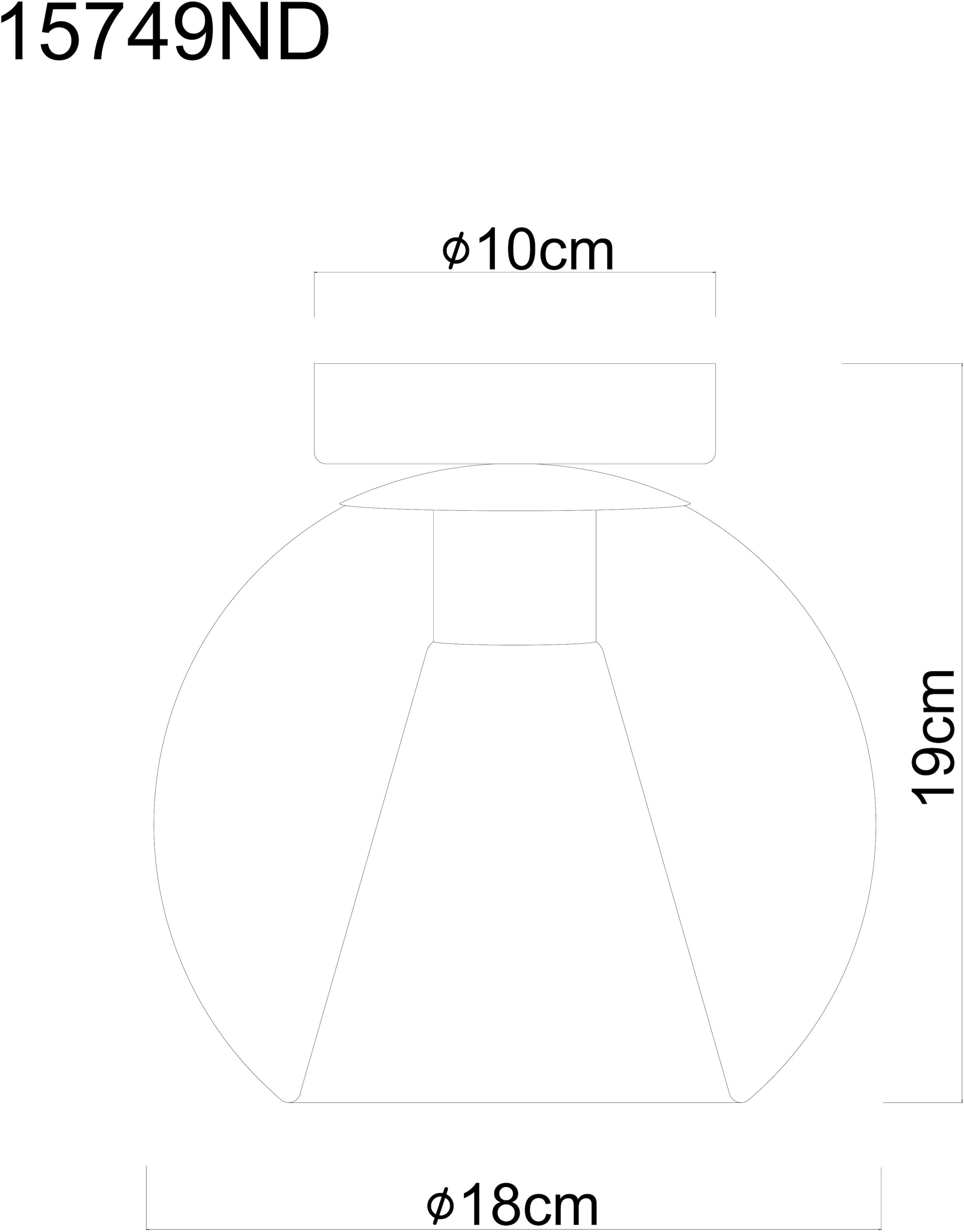 GLOBO LIGHTING Deckenleuchte »BARRY«, Leuchtmittel E27 | ohne Leuchtmittel, Deckenlampe/Metall/Glaskugel opal/Glaskristalle/ø: 180mm