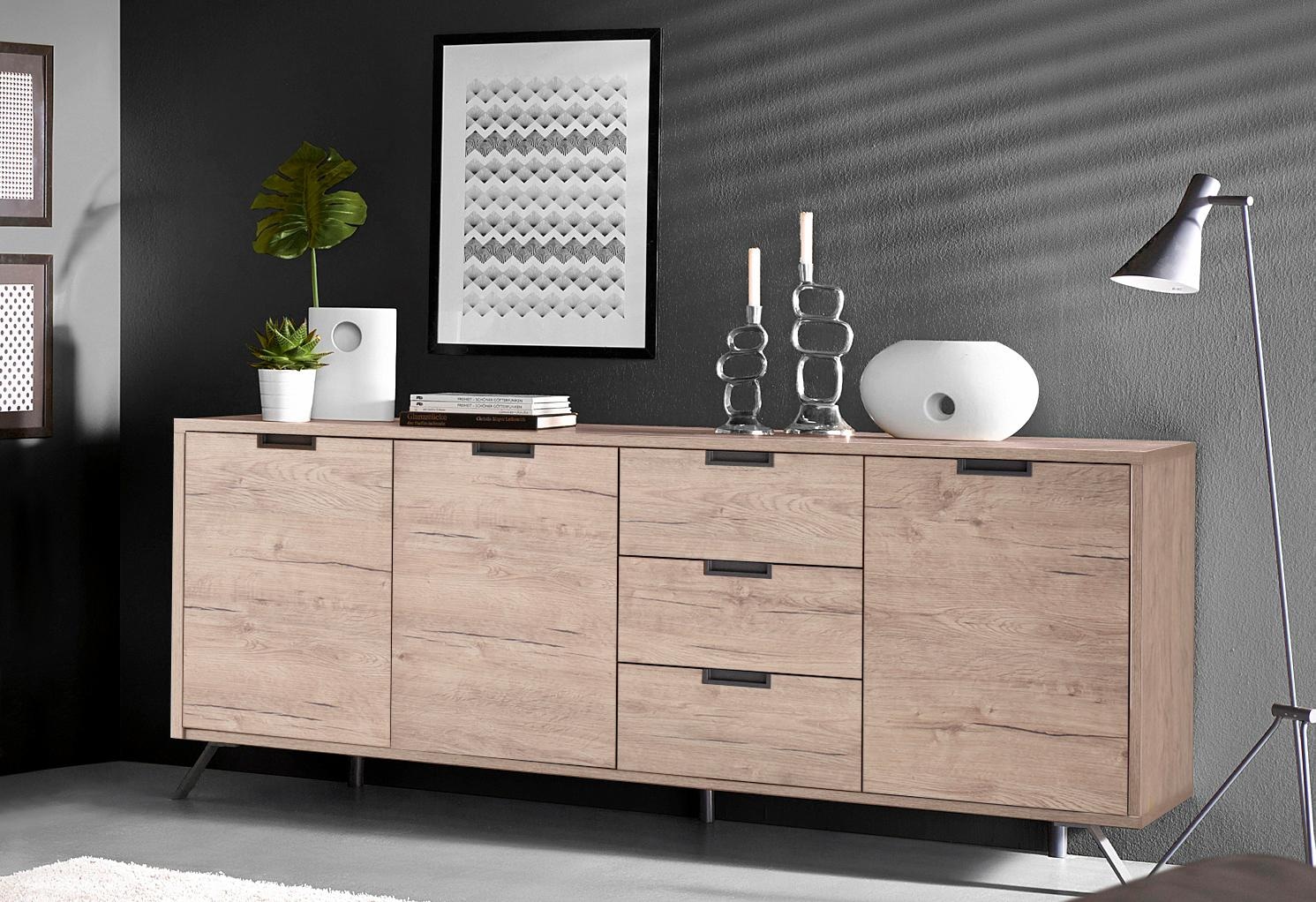 Home affaire Sideboard "Palma" Breite 206 cm günstig online kaufen