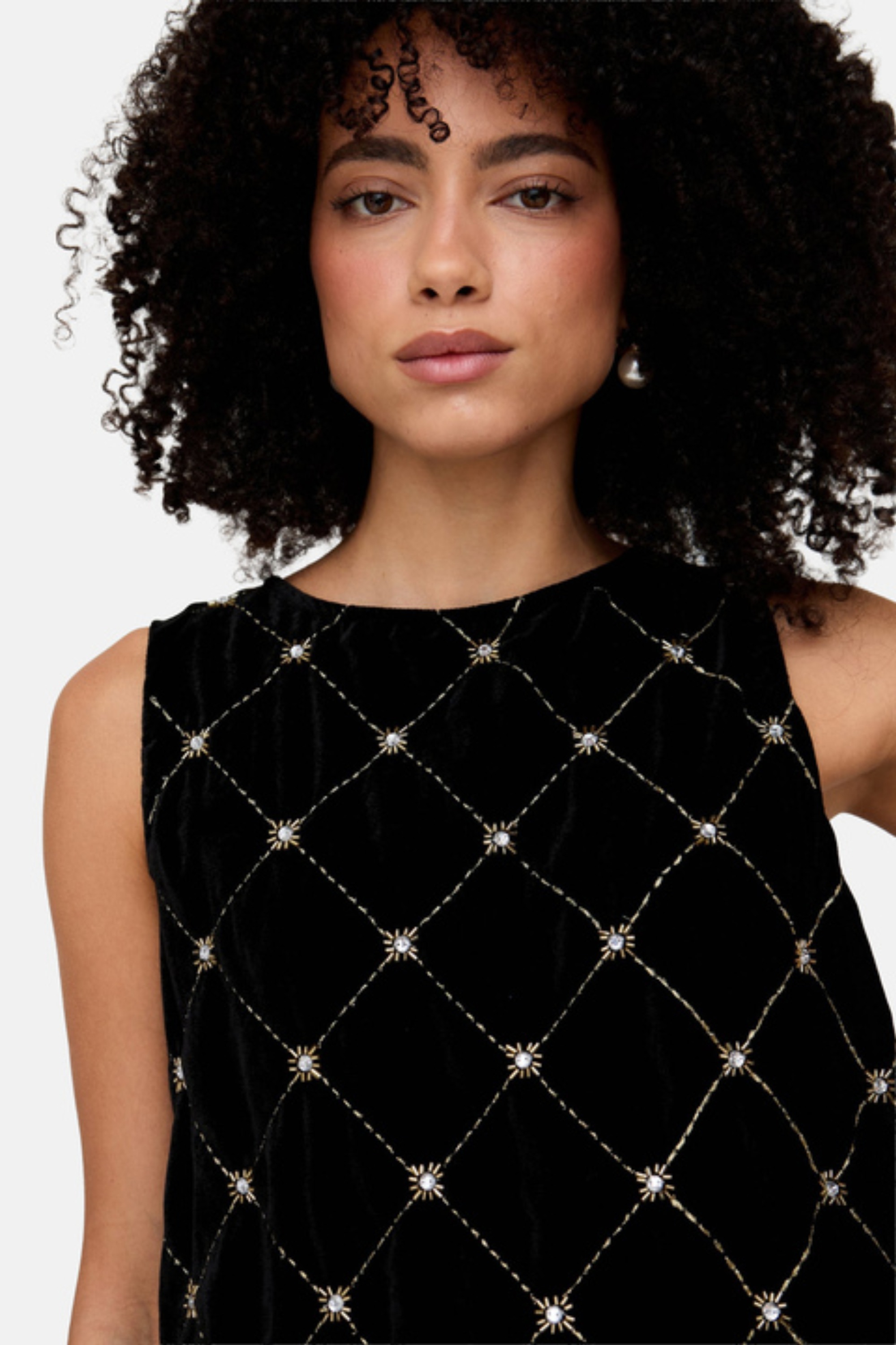 Lily and Lionel T-Shirt »Chiva Beaded Velvet Top Damen«