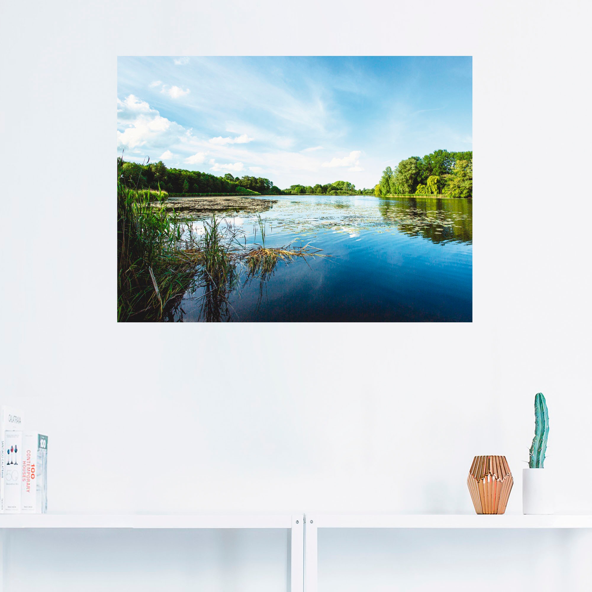 Artland Wandbild "Idylle pur", Gewässer, (1 St.), als Leinwandbild, Poster, günstig online kaufen