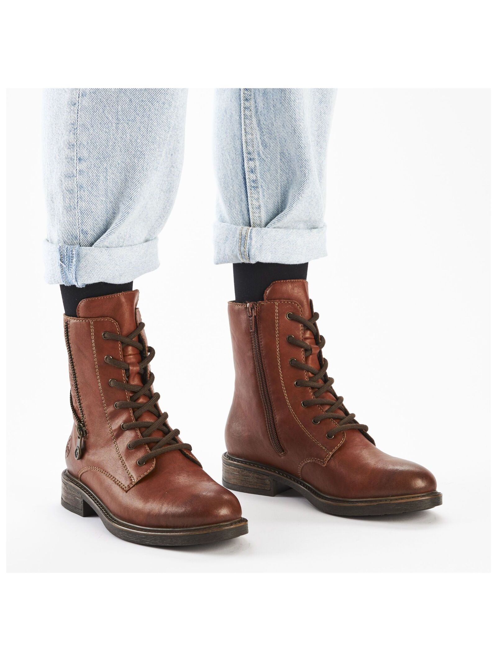 Rieker Schnürstiefelette »Rieker Stiefelette Lederimitat«