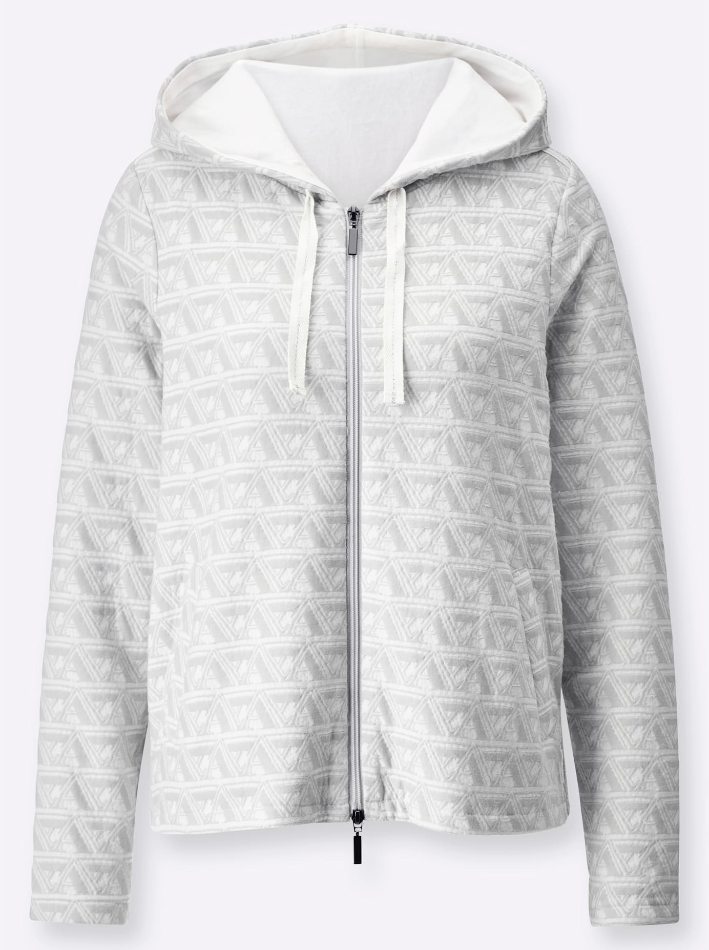 Creation L Damen Shirtjacke Hellgrau Grösse 36 3