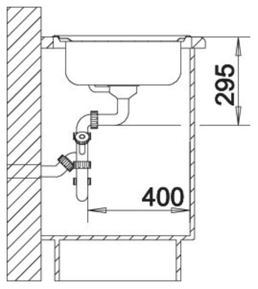Blanco Edelstahlspüle »TIPO 9 E« 1 Stk. tlg. zum wechselseitigen Einbau geeignet