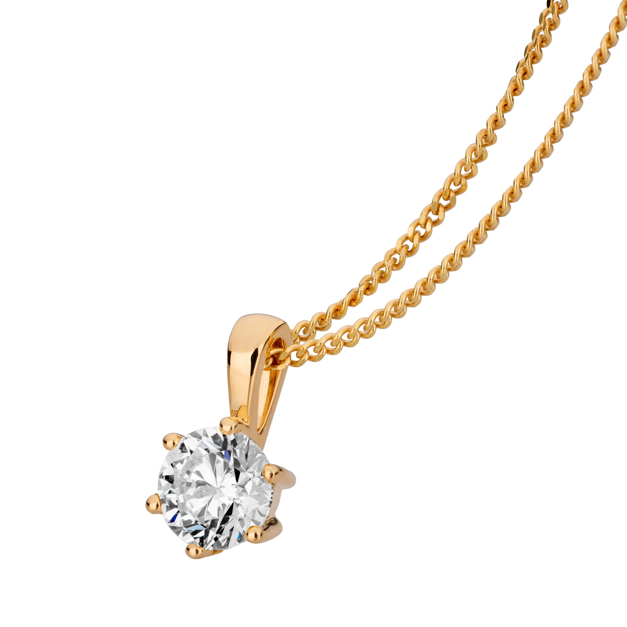 Orolino Kette mit Anhänger »750/- Gelbgold 1 Brillant 1,0 ct.«