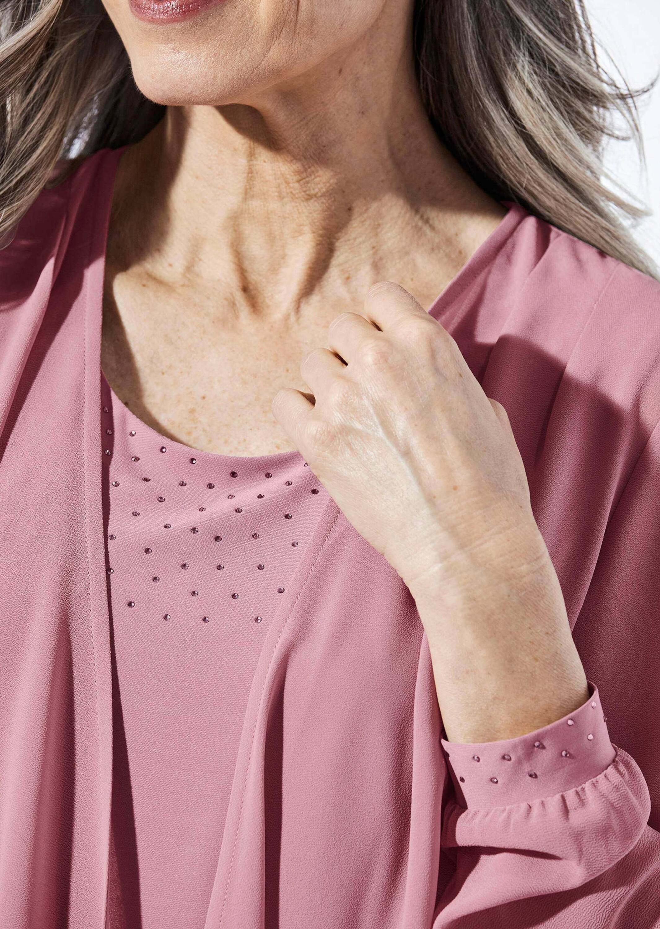 GOLDNER 2-in-1-Kleid »Kleid mit Jacke Kleid mit feinem Chiffonjäckchen«