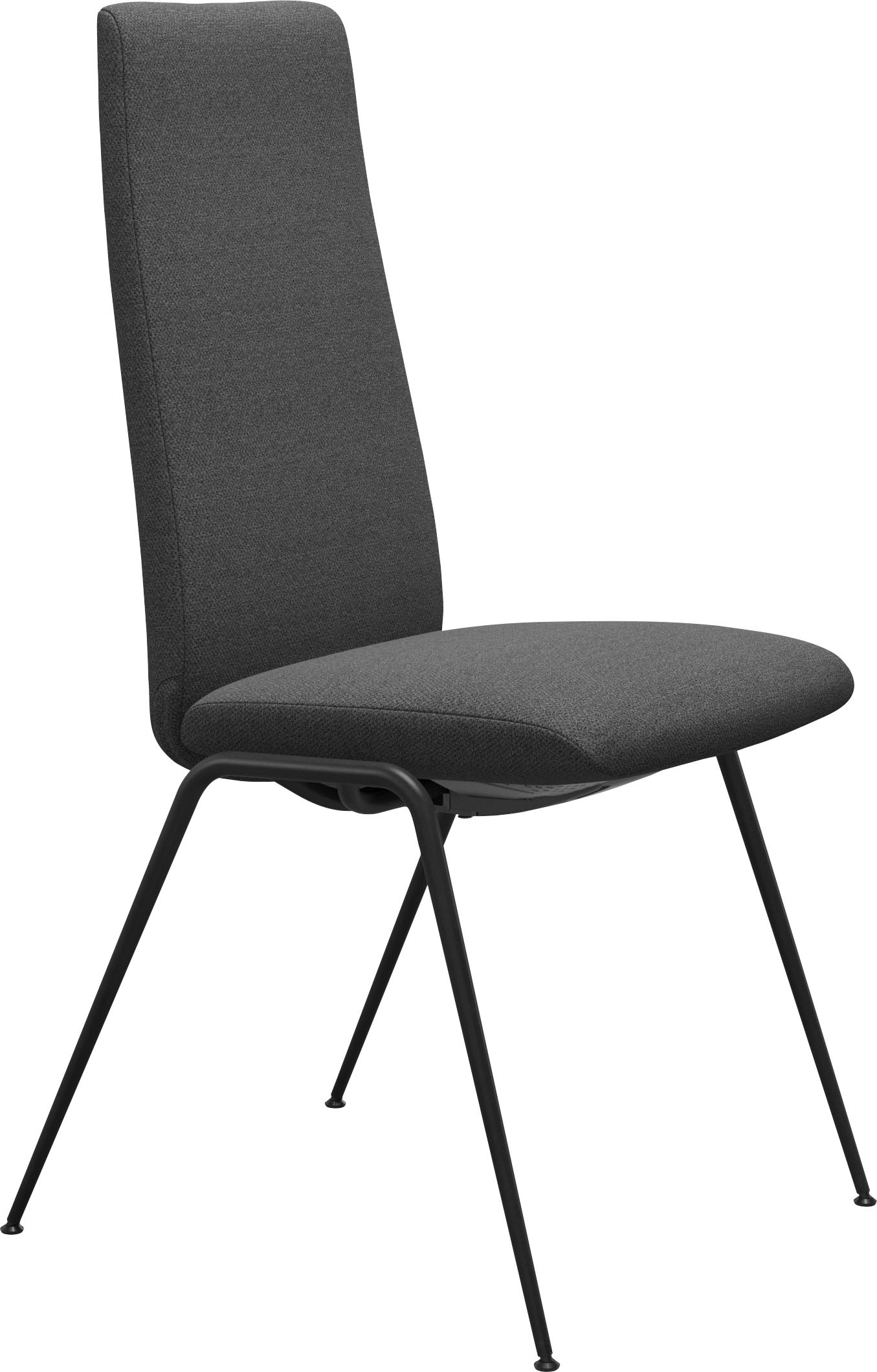 Stressless® Polsterstuhl »Laurel«, ROHLEDER Stoff Q2 FARON, High Back, Größe M, mit Beinen aus Stahl in Schwarz matt