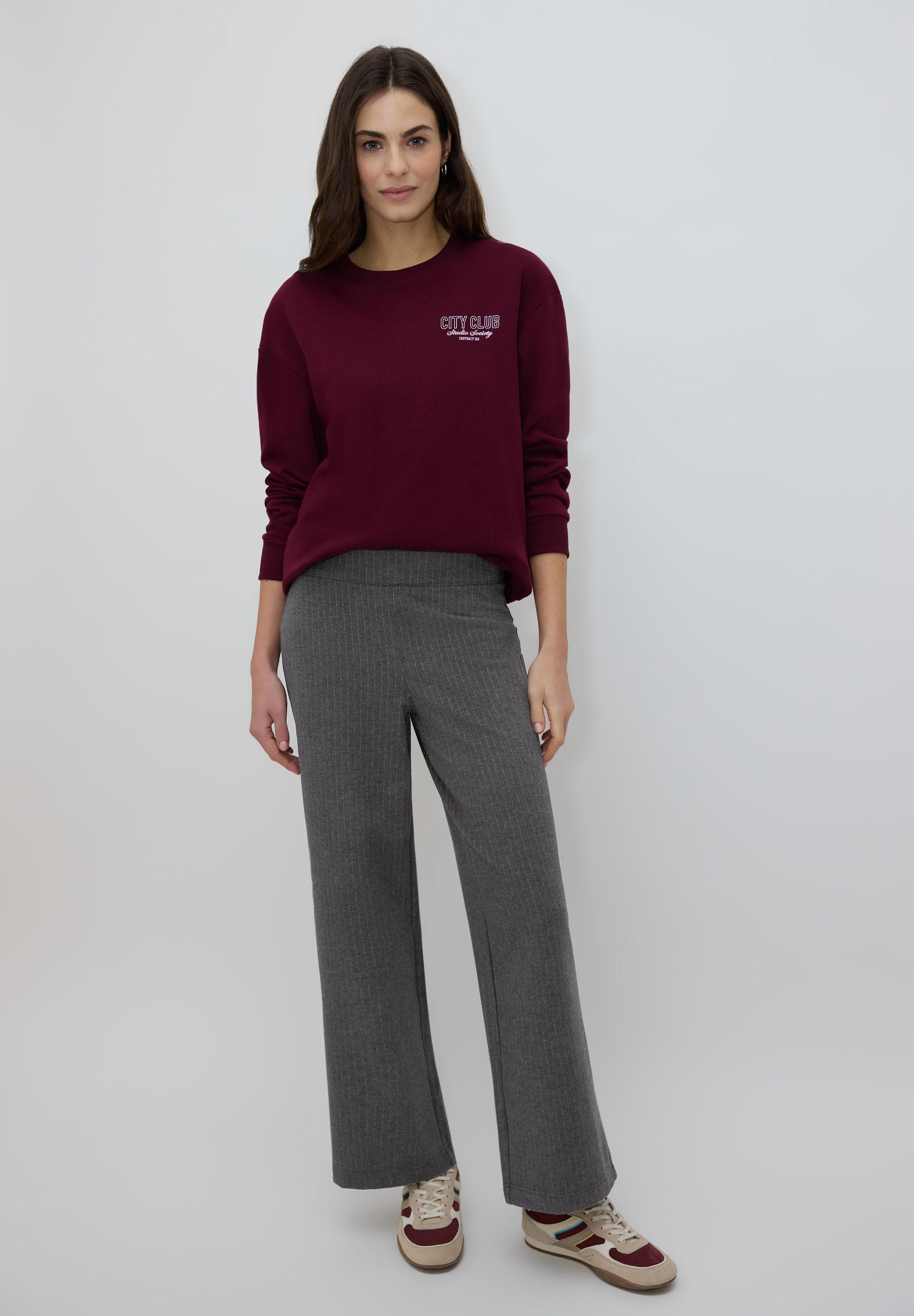 STREET ONE STUDIO Culotte  mit Nadelstreifenmuster