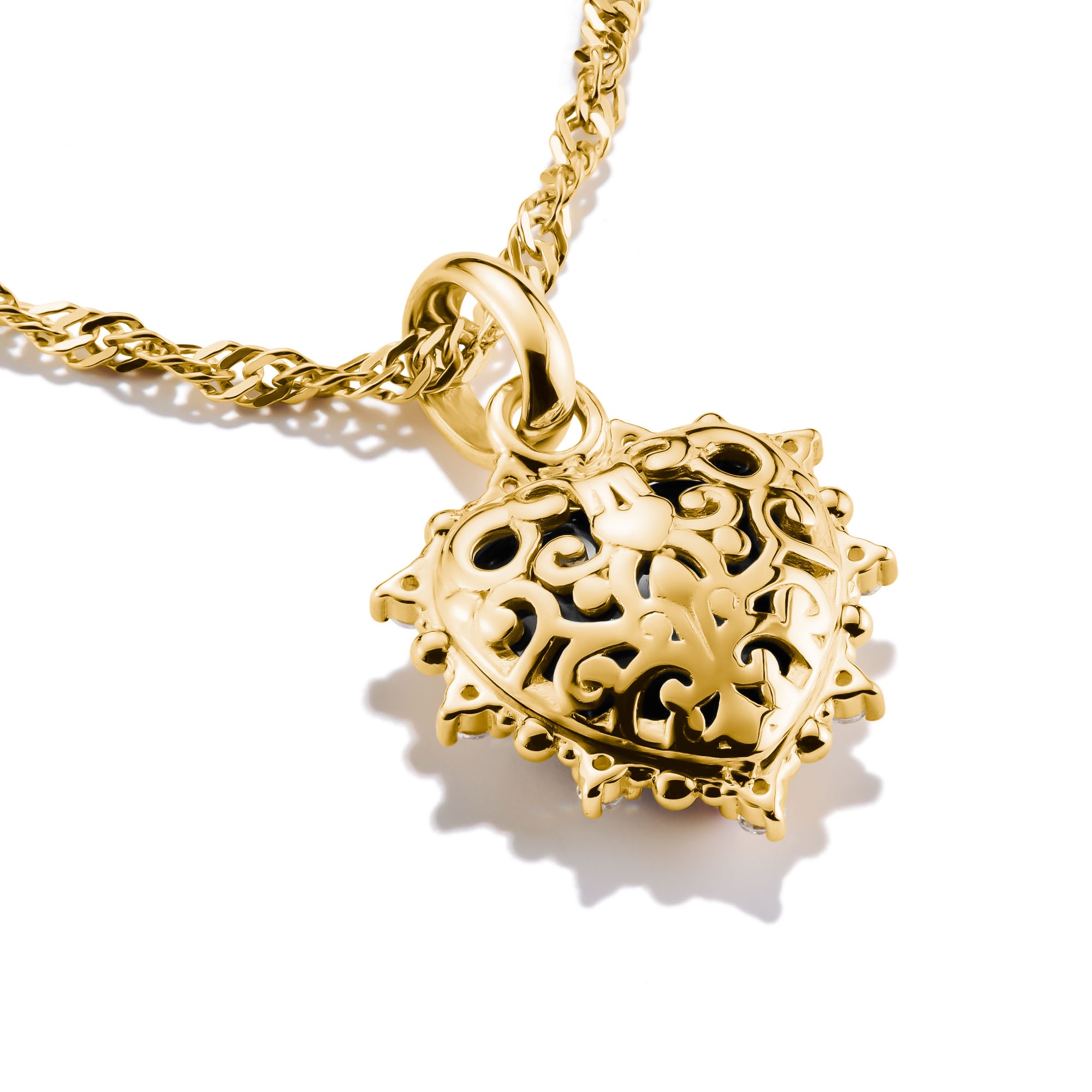 THOMAS SABO Charm Herz »Charm Vintage-Herz - Connect, CC1286-643-11, CC1286-995-11«, mit Rubin (synth.), Zirkonia (synth.)
