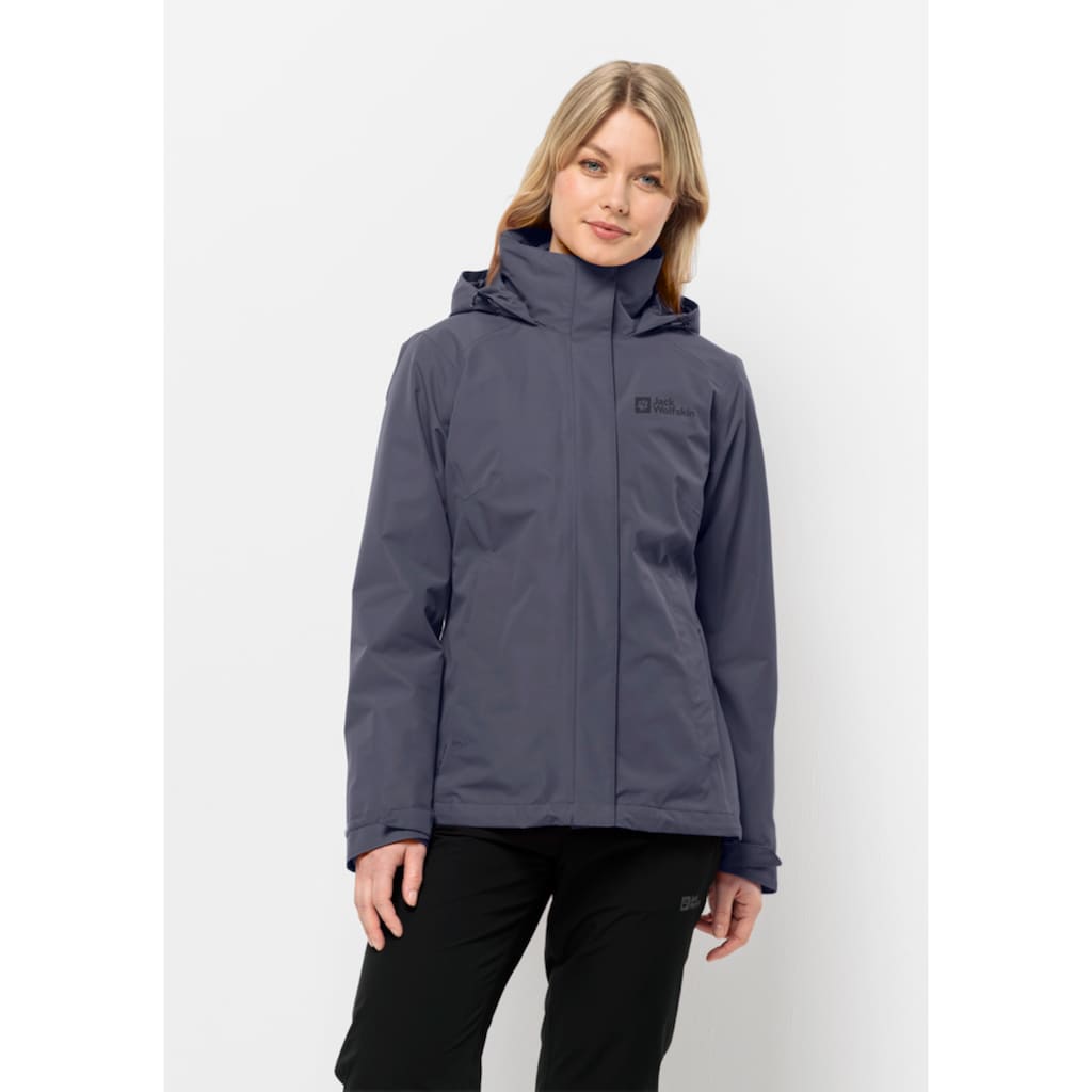 Jack Wolfskin 3-in-1-Funktionsjacke »GEISSHORN 3IN1 JKT W«, (2 teilig), mit Kapuze