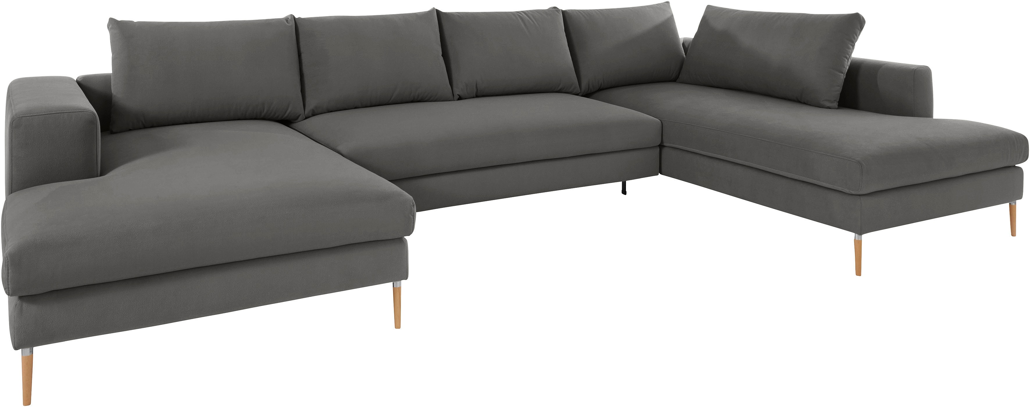 Thumbnail - OTTO products Wohnlandschaft "Finnja, viel Platz, wahlweise Bettfunktion und Bettkasten, U-Form"