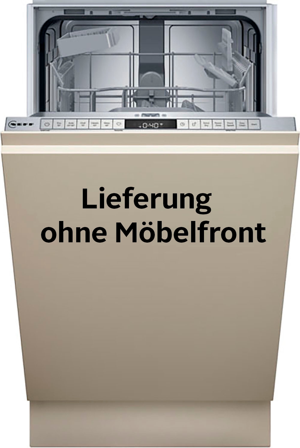 NEFF vollintegrierbarer Geschirrspüler N 50 "S855EKX06E", 10 Maßgedecke, Time Light: auf den Boden projizierte Restlaufz