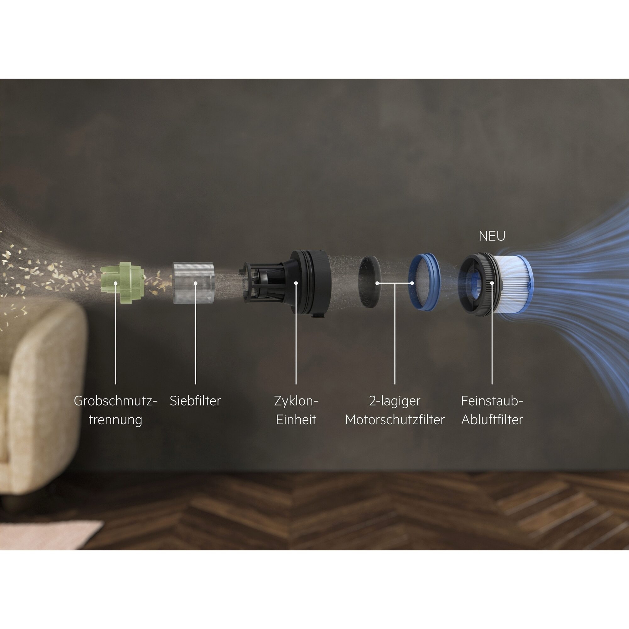 AEG Akku-Hand-und Stielstaubsauger »AP72UB21ES« Leistungsstark-HEPA-Filter; hygienischer All-in-One Station