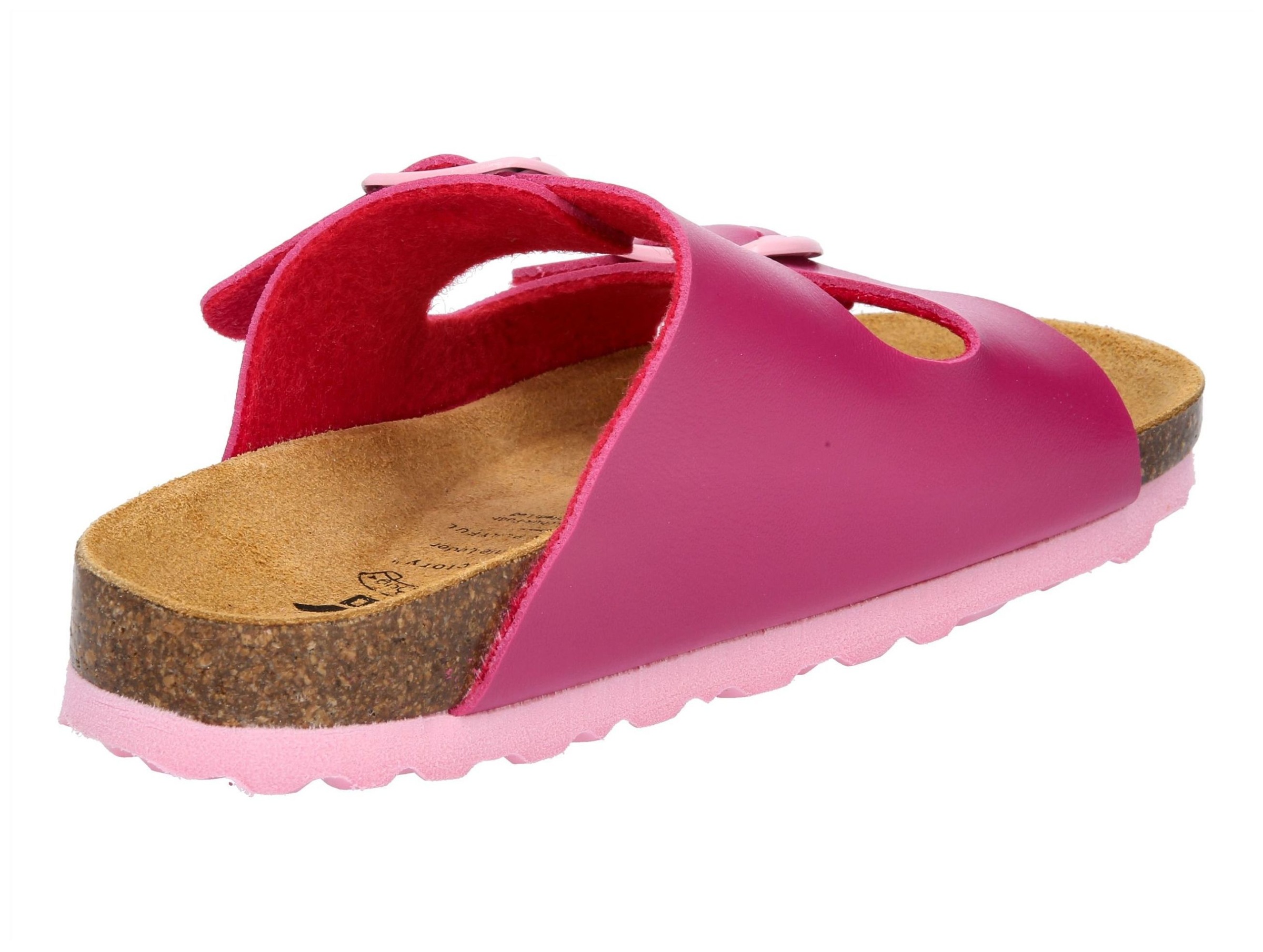 Hausschuh LICO "Pantolette Bioline Kids", Mädchen, Gr. 34, rosa, Synthetik, Schuhe Hausschuh 3