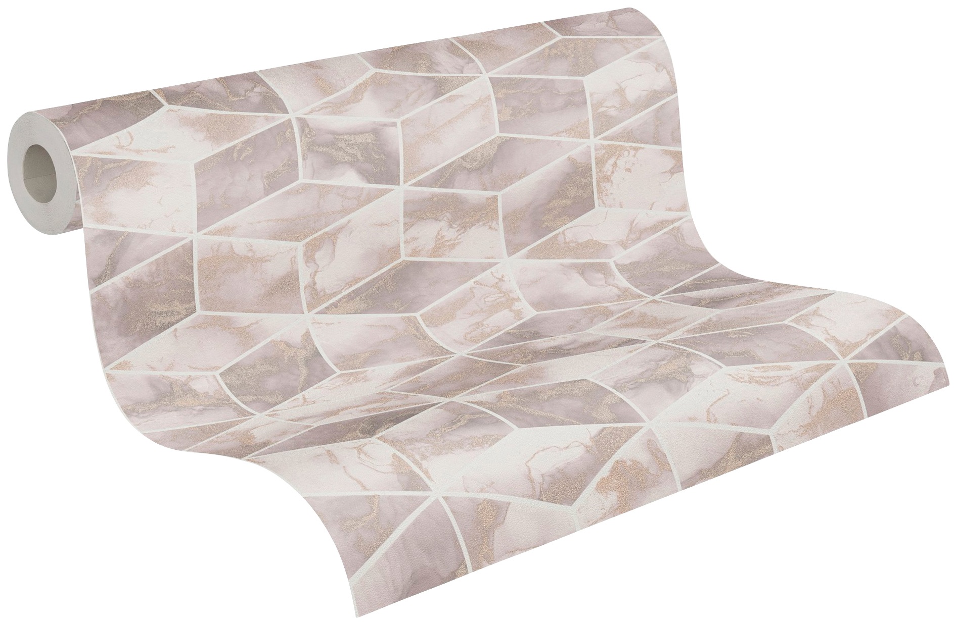 living walls Vliestapete »Metropolitan Stories, Alena St. Petersburg« 3D-Optik | geometrisch glatt Tapete Geometrisch Tapeten Wohnzimmer Schlafzimmer Küche Design Optik