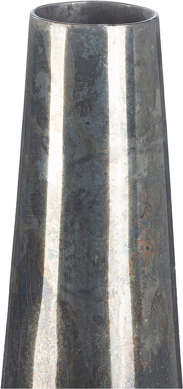 GILDE Bodenvase »Bodenvase konisch Soril anthrazitfarben H. 65 cm« Bodenvase, antikfinish, Blumenvase, modern, stilvoll, Geschenkidee