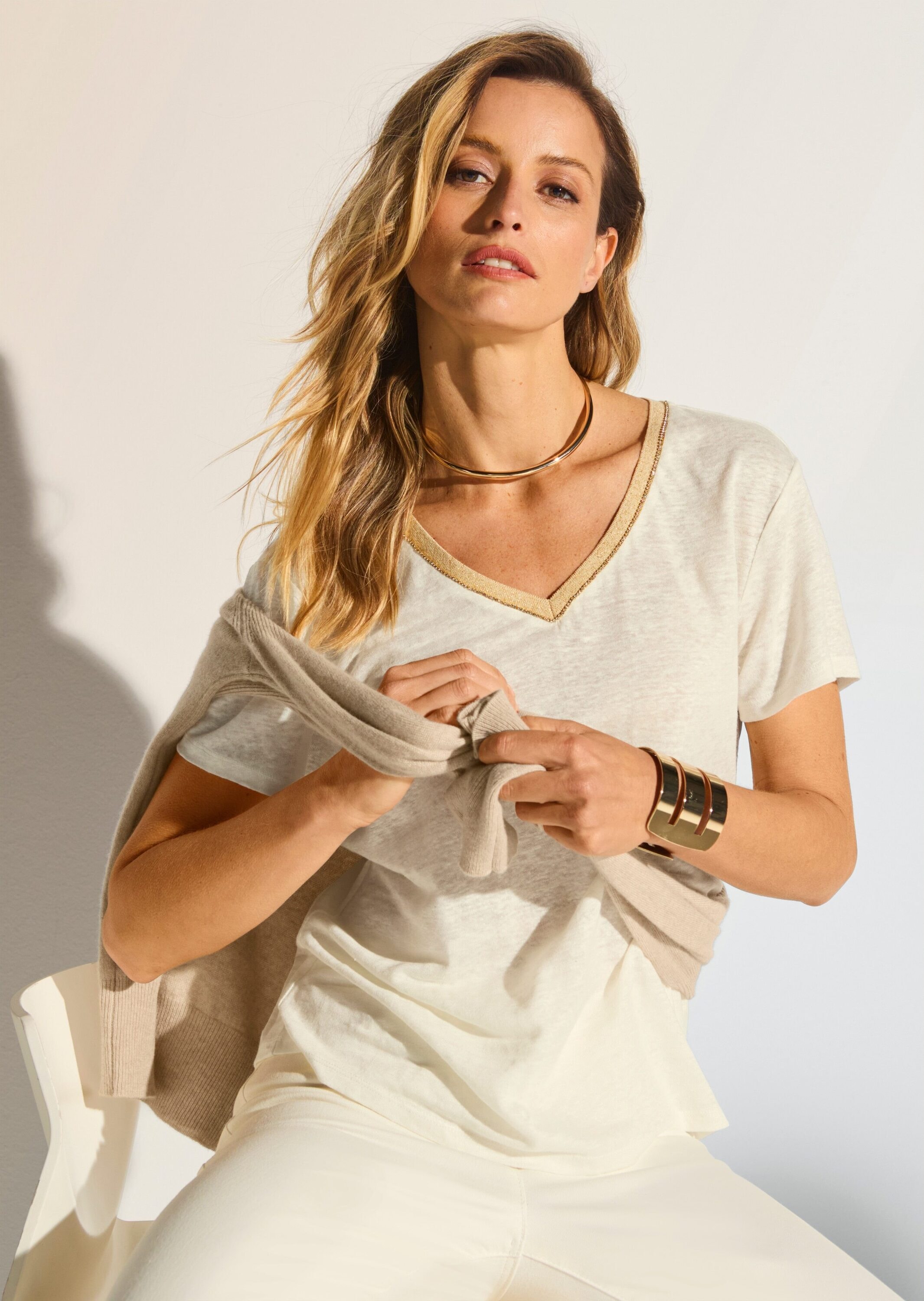 MADELEINE Kurzarmshirt »Shirt Leinenshirt«