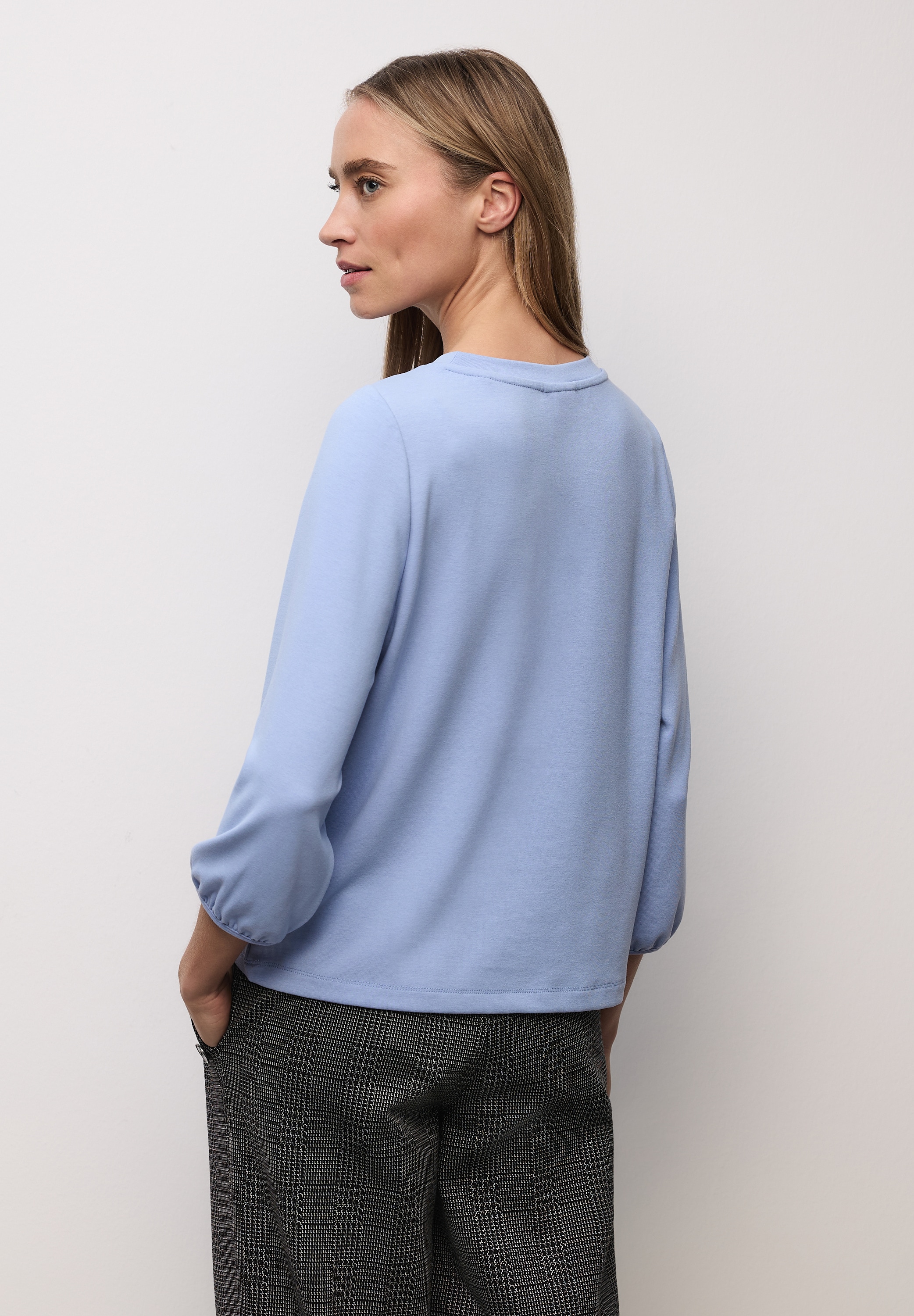 STREET ONE 3/4-Arm-Shirt aus softem Materialmix günstig online kaufen