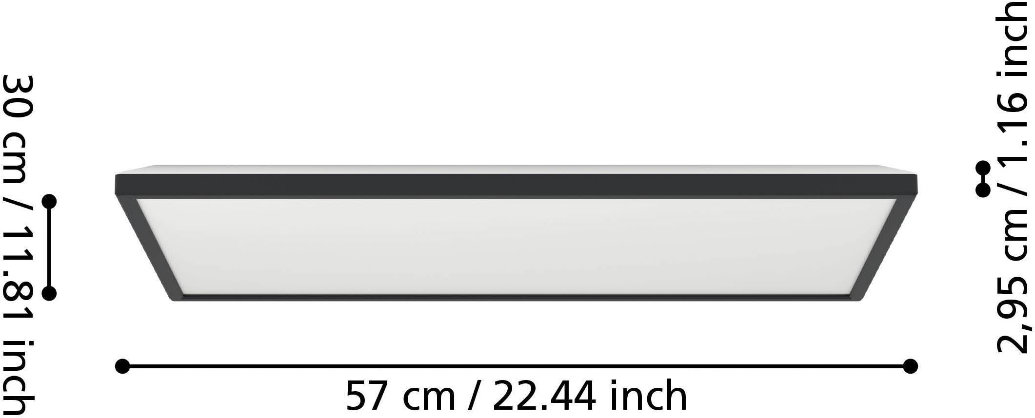 EGLO Deckenleuchte »Rovito Deckenlampe, Deckenbeluchtung, Badlampe Decke, Kunststoff, IP44« LED-Modul 1 Stk. Kaltweiß | Neutralweiß | Warmweiß