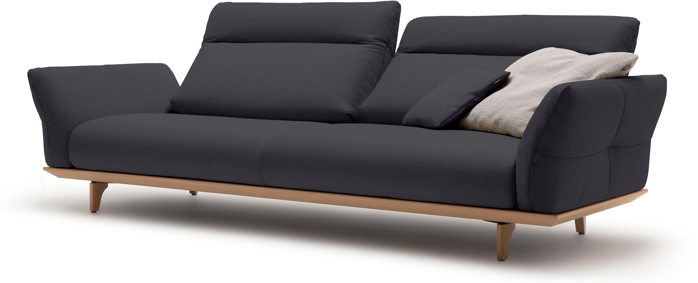 hülsta sofa 4-Sitzer »hs.460«, Sockel in Eiche, Füße Eiche natur, Breite 248 cm