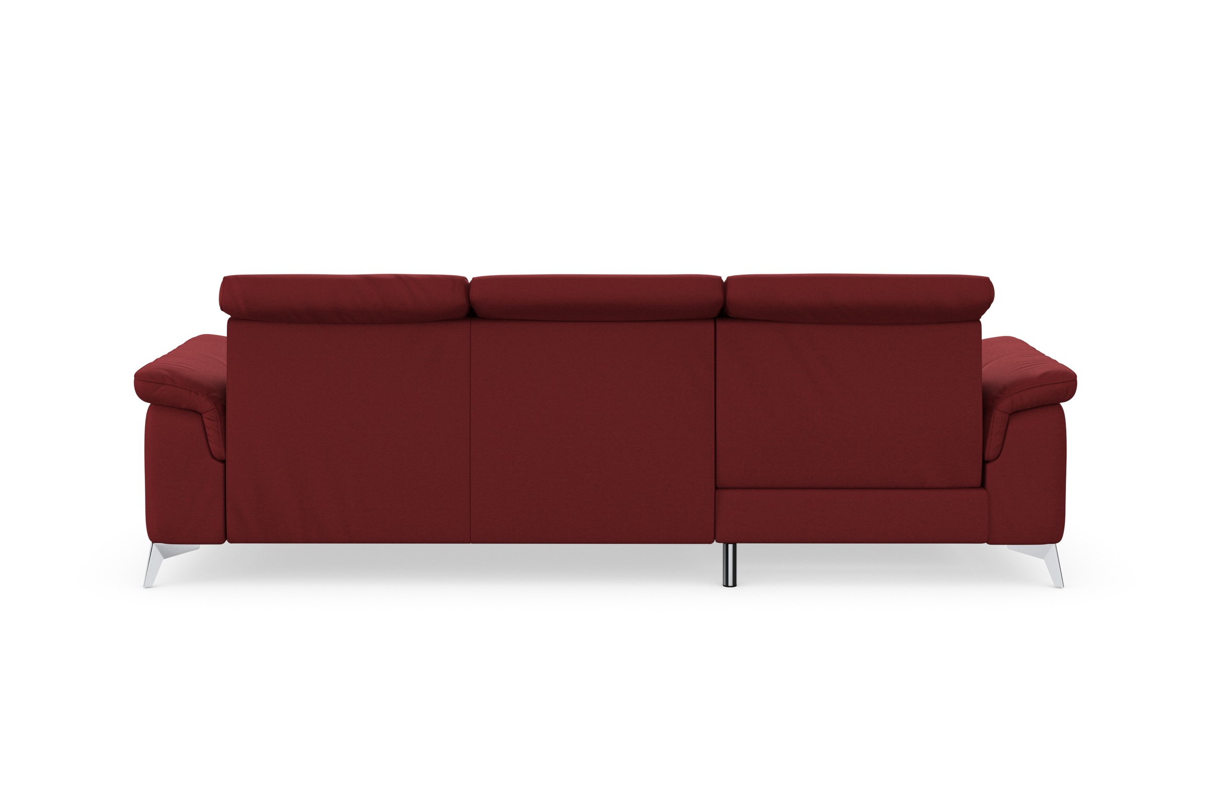 Ecksofa SIT & MORE "Sinatra L-Form", rot (bordeaux), B:258cm H:85cm T:170cm, 100% Polyester, Sofas, Ecksofa, mit Recamiere, optinal mit Kopfteilverstellung und Armteilfunktion 9