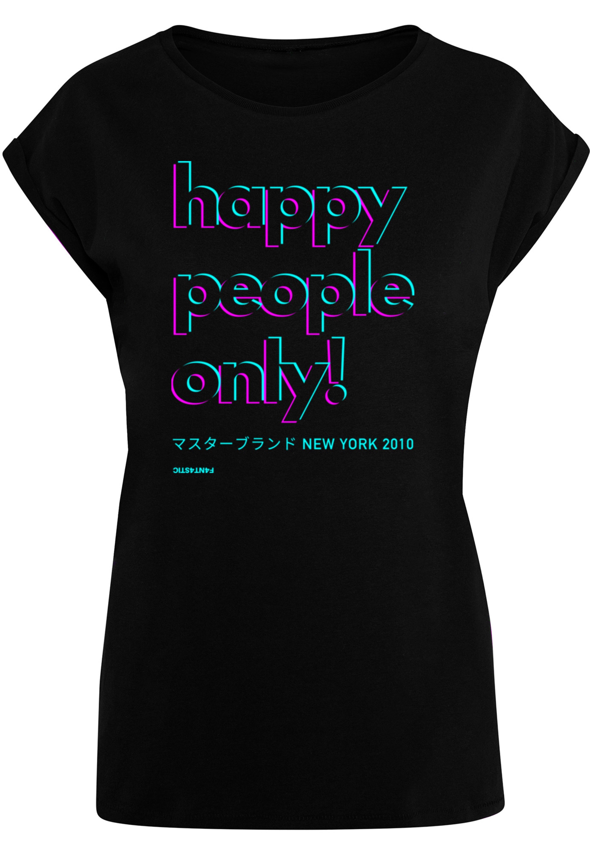 F4NT4STIC T-Shirt »Happy people only New York«, Print