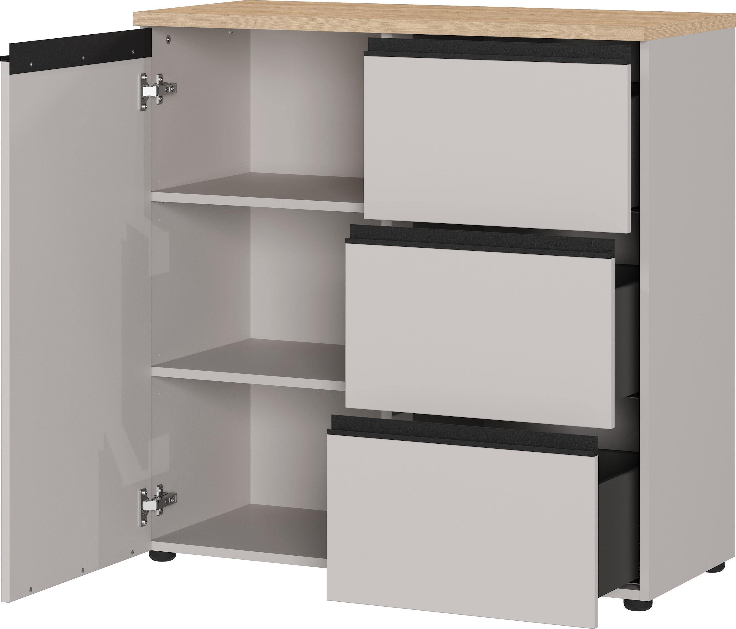 GERMANIA Kommode »Cormano« Breite 90 cm, verstellbare Böden, Soft-close, Made in Germany