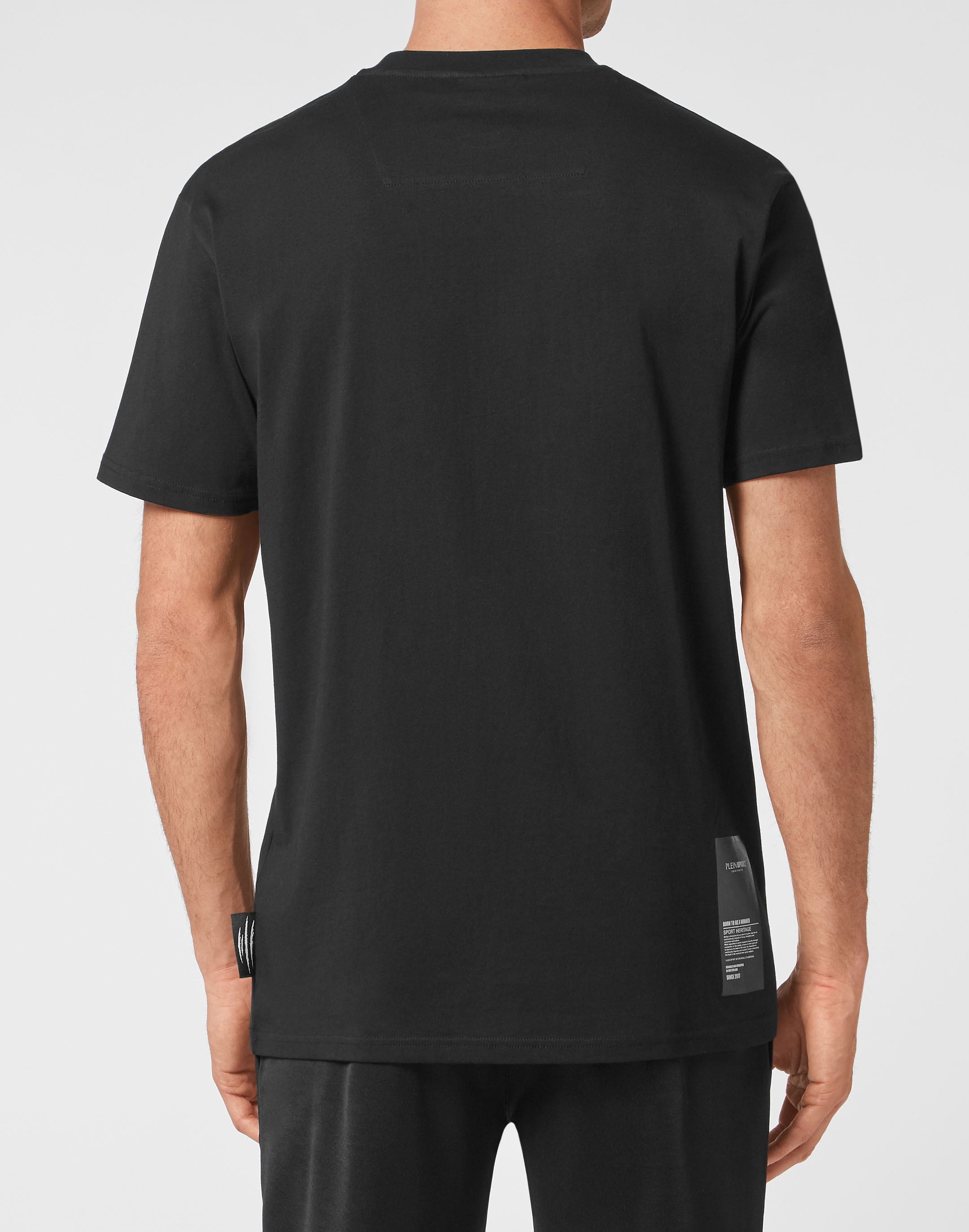 T-Shirt PLEIN SPORT "Tiger", Jungen, Gr. S, schwarz (0202, schwarz, schwarz), Obermaterial: 100% Baumwolle, Shirts T-Shirt 3