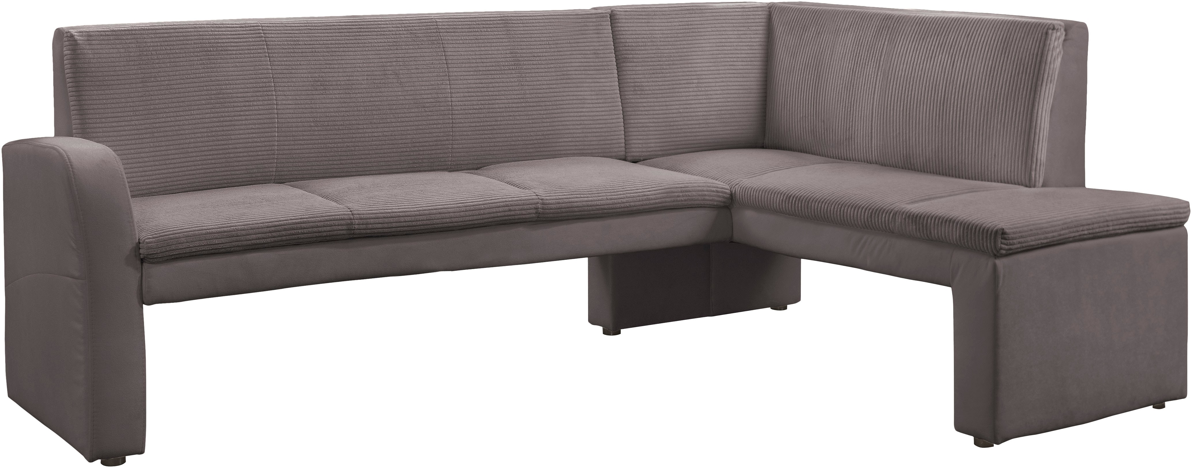 exxpo - sofa fashion Eckbank "Cortado, elegant und modern mit hohem Sitzkomfort" hohe Bodenfreiheit, schöne Detailverarbeitung, wahlweise Lederbezug