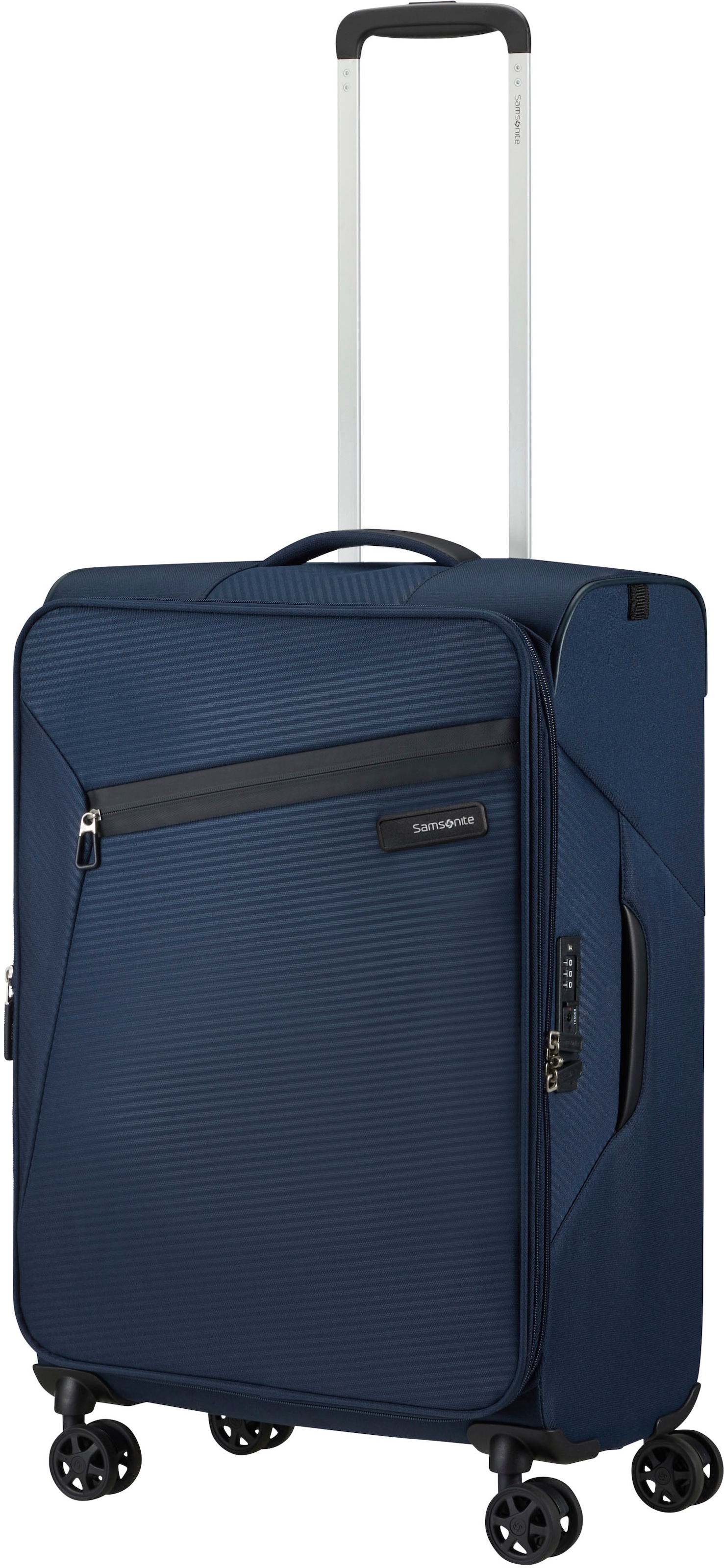 Samsonite Weichgepäck-Trolley »LITEBEAM, verschiedene Größen und Farben«, 4 Rollen, Reisekoffer Aufgabegepäck Trolley Volumenerweiterung bei M/L