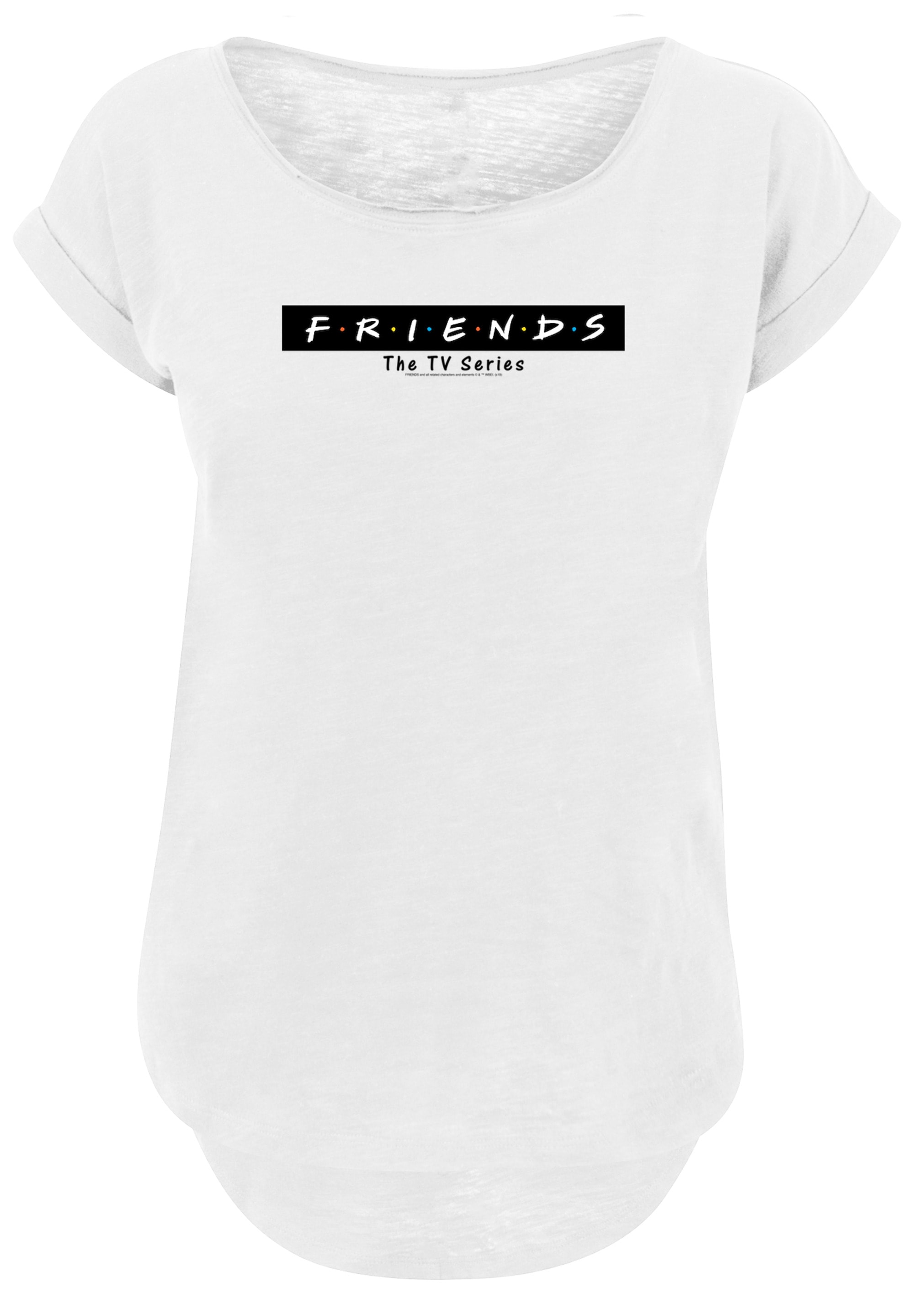 F4NT4STIC Kurzarmshirt "F4NT4STIC Damen Friends Logo Block with Ladies Long günstig online kaufen