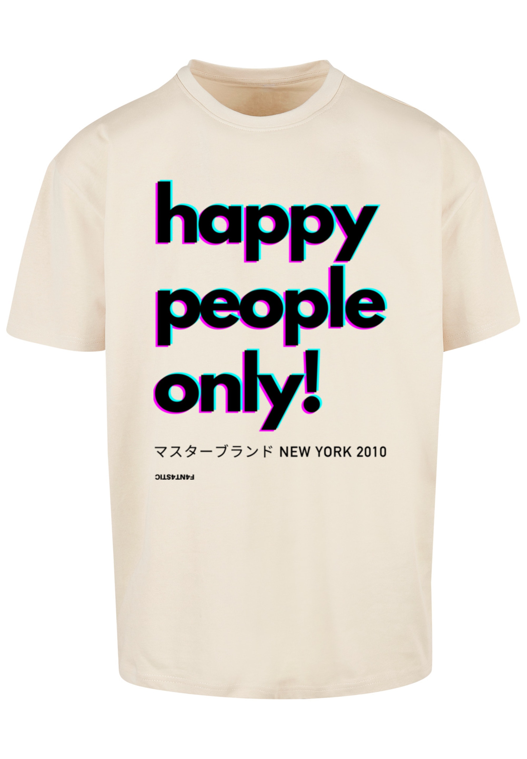 F4NT4STIC T-Shirt »Happy people only New York«, Print