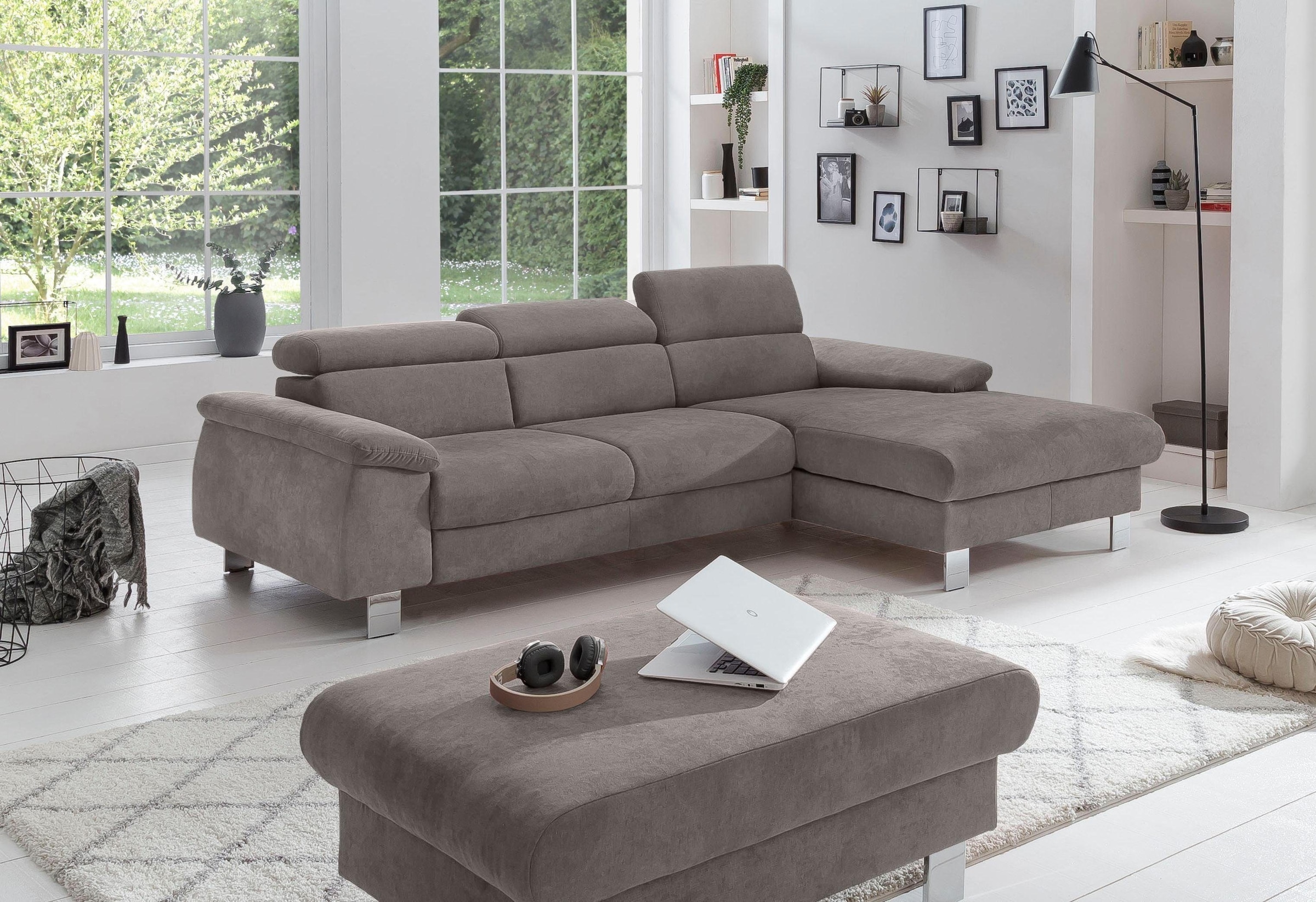COTTA Polstergarnitur "Komaris L-Form", (Set), Set bestehend aus: Ecksofa m günstig online kaufen