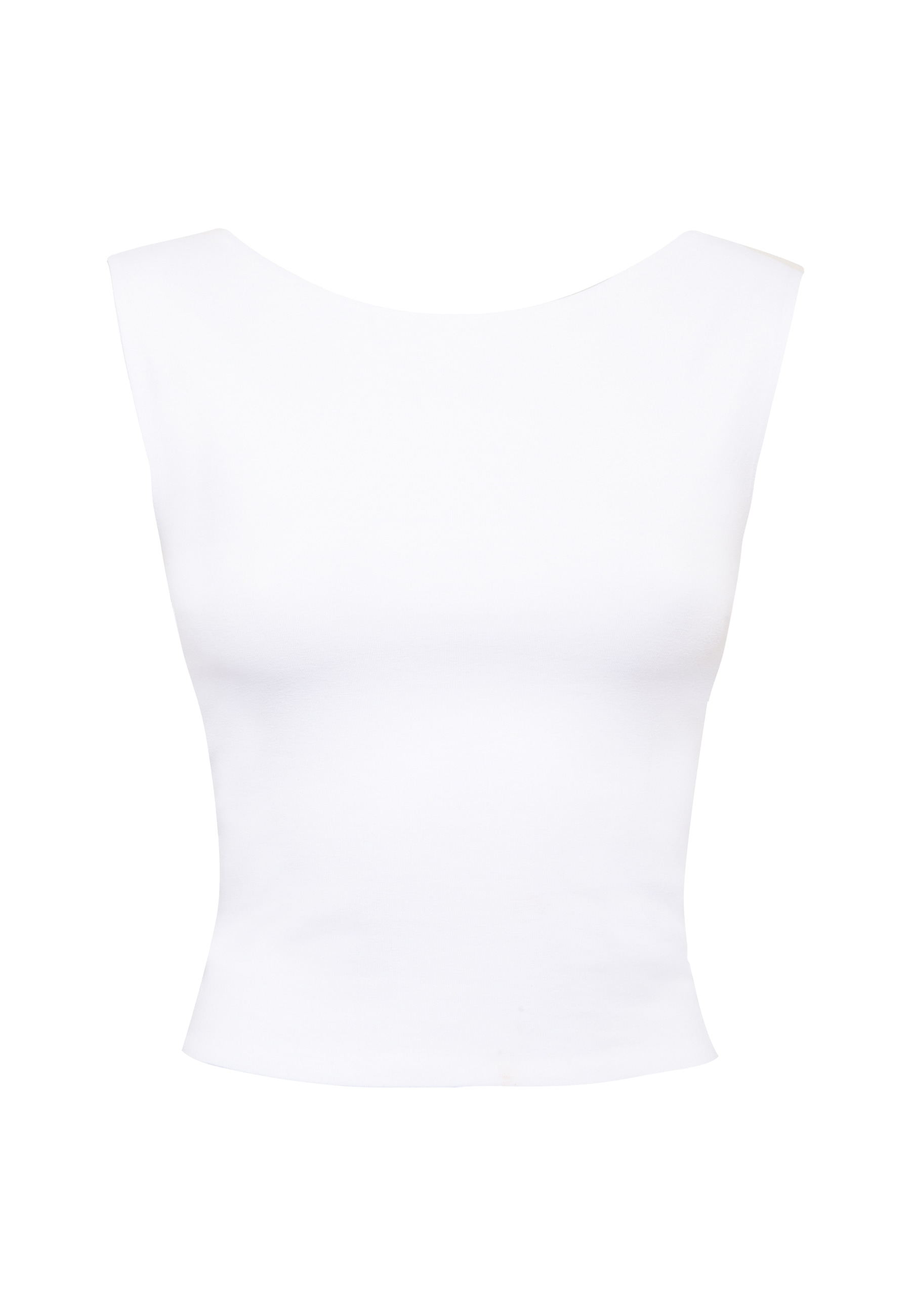 Mavi Rundhalsshirt »NONSLEEVE CROP JERSEY«, Top Cropped