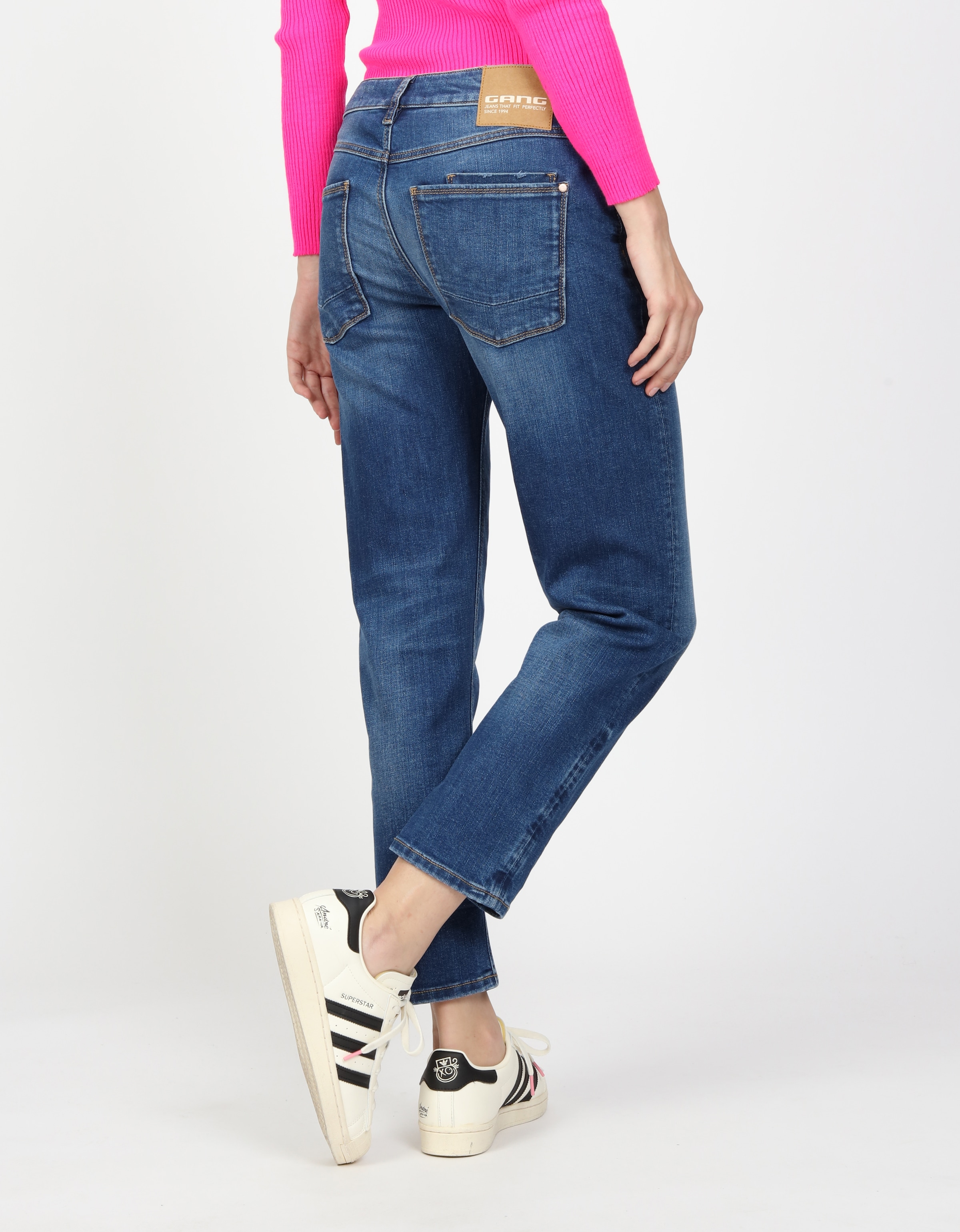 GANG Boyfriend-Jeans »94NADIA«, 5-Pocket Style mit Reißverschluss und Knopf