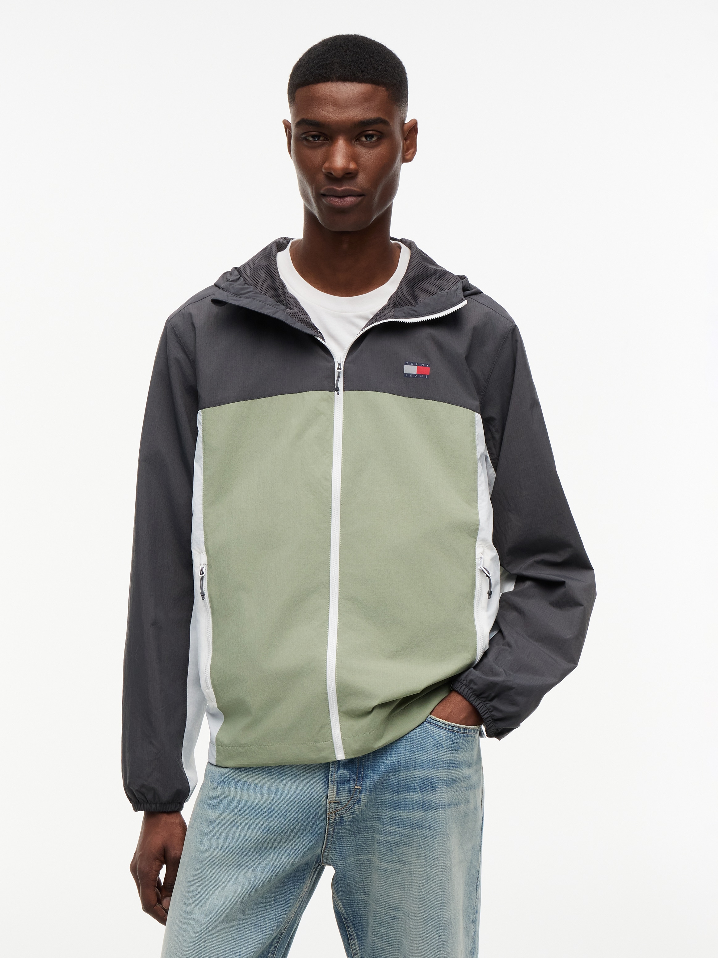 Tommy Jeans Windbreaker "TJM CHICAGO PACKABLE" mit Kapuze verstaubar, relaxed fit