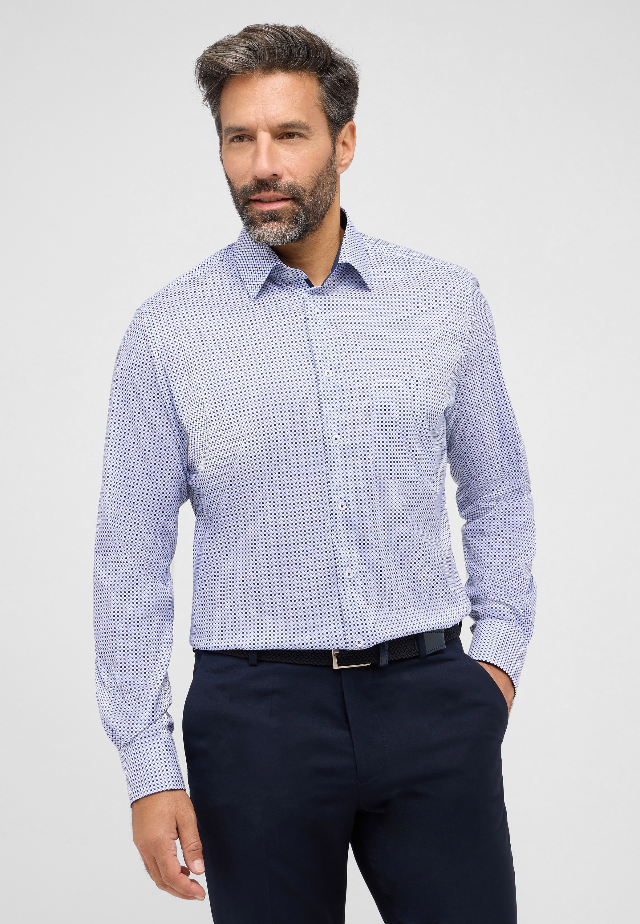 Eterna Langarmhemd "MODERN FIT", EASY IRON (bügelleicht) günstig online kaufen