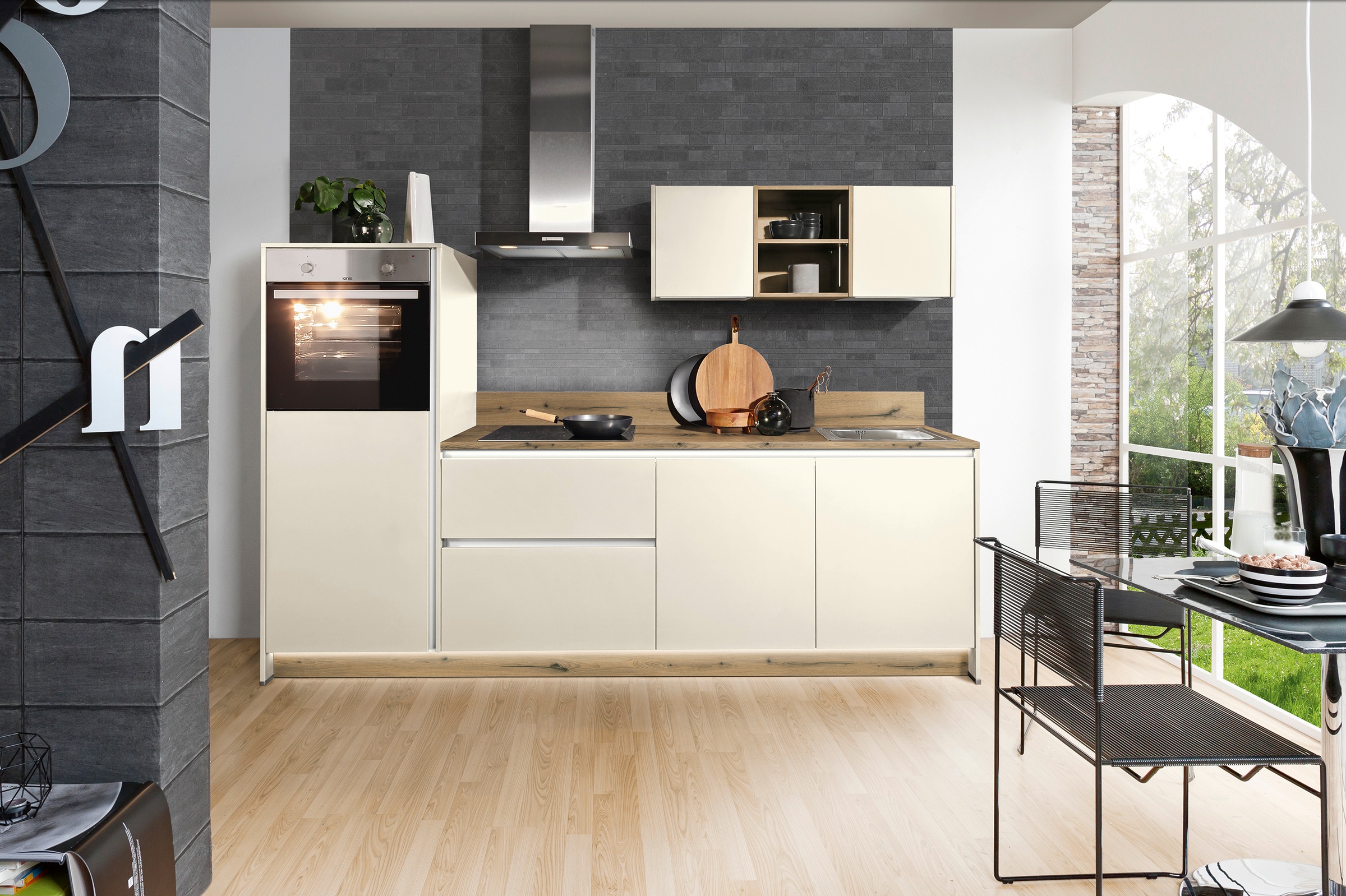 KOCHSTATION Küche "KS-Sakura, vormontiert, mit Vollauszügen und höhenverste günstig online kaufen