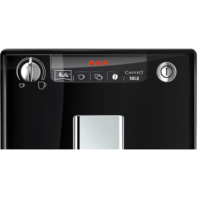 Melitta Kaffeevollautomat »Solo® E950-201, schwarz«, Perfekt für Café crème  & Espresso, nur 20cm breit | BAUR