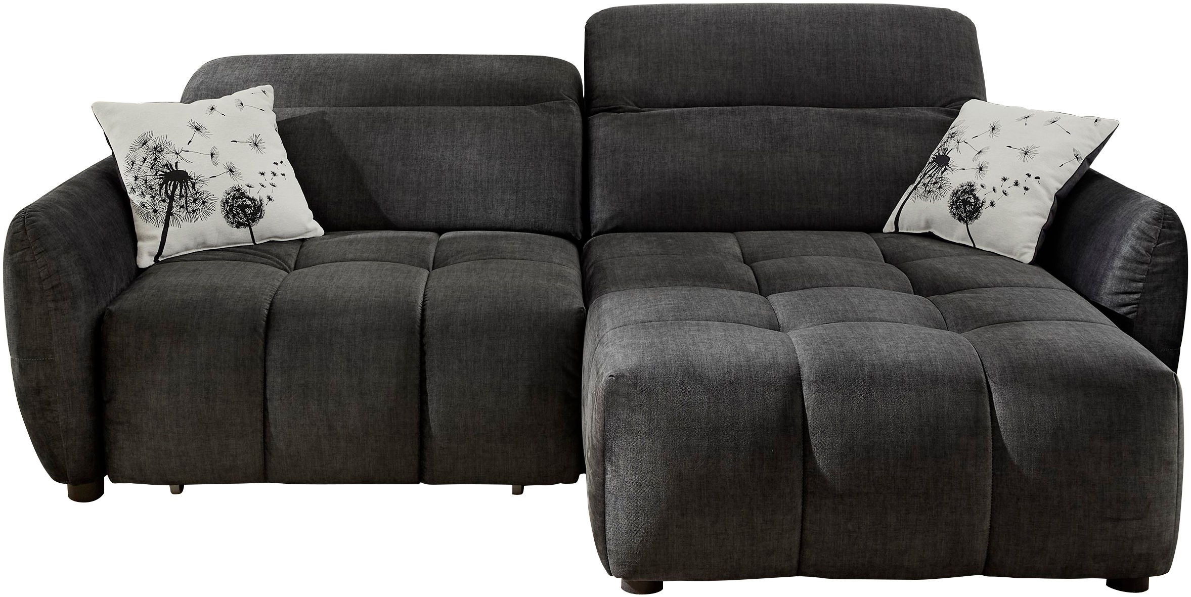 Jockenhöfer Gruppe Ecksofa »Zoom, L-Form, 140kg Belastbarkeit je Sitzplatz«, 60cm elektromotorische Sitztiefenverstellung,USB-Ladeports,Kopfstützen