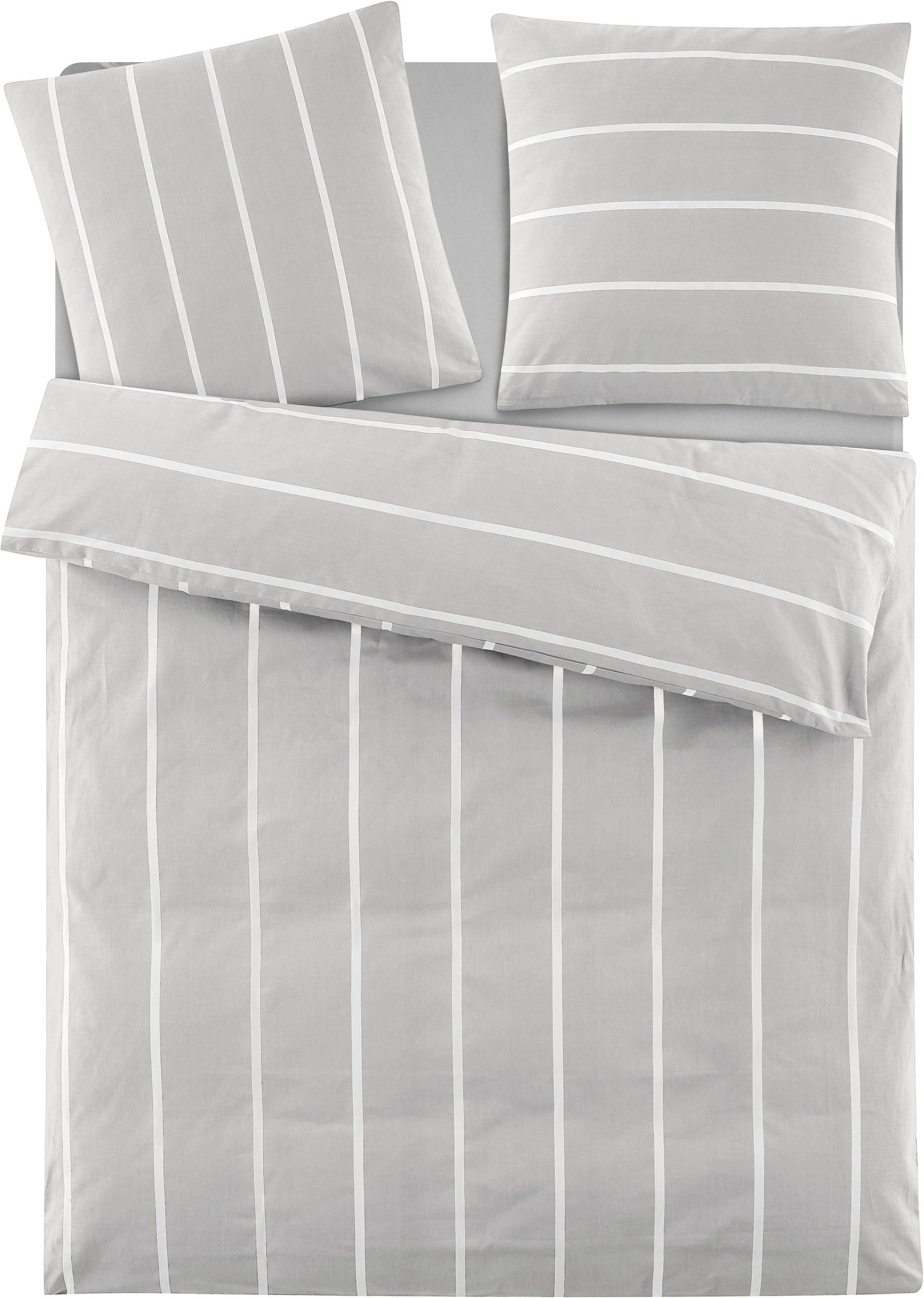 OTTO home Wendebettwäsche "MIETTE" 2 tlg. mit modernen Streifen, Bettwäsche günstig online kaufen