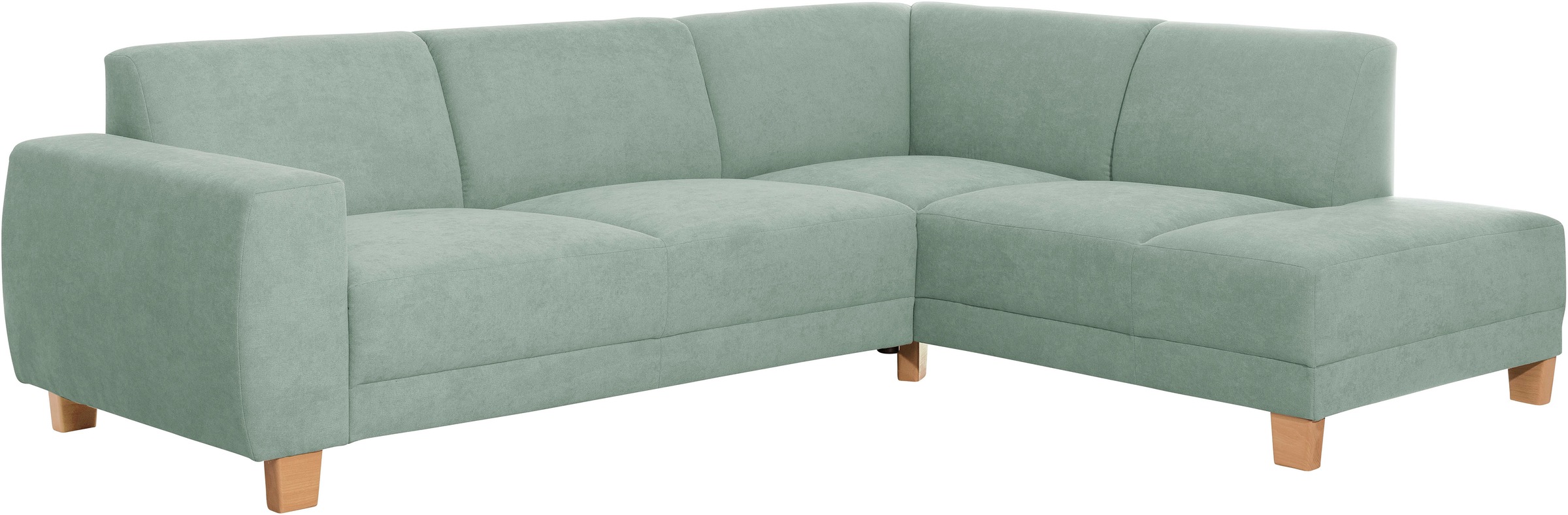 Max Winzer® Ecksofa »Blackpool modern, mittlere Sitzhärte mit hochwertiger Schaumpolsterung«, Lounge-Charakter durch niedrigen, leicht gewölbten Rücken