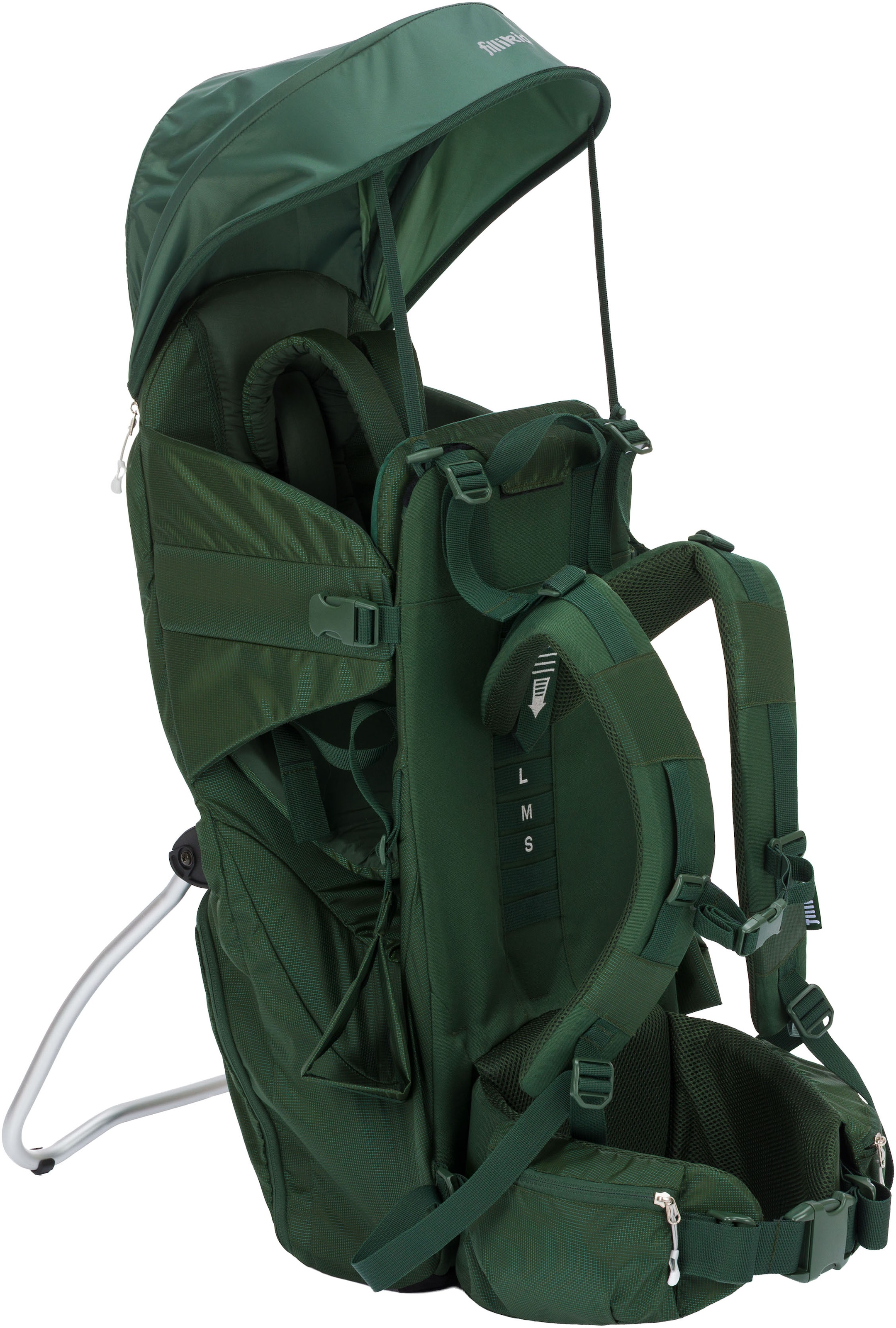 FILLIKID Baby Rückentrage "Trekking", grün, Polyester, Babytragen